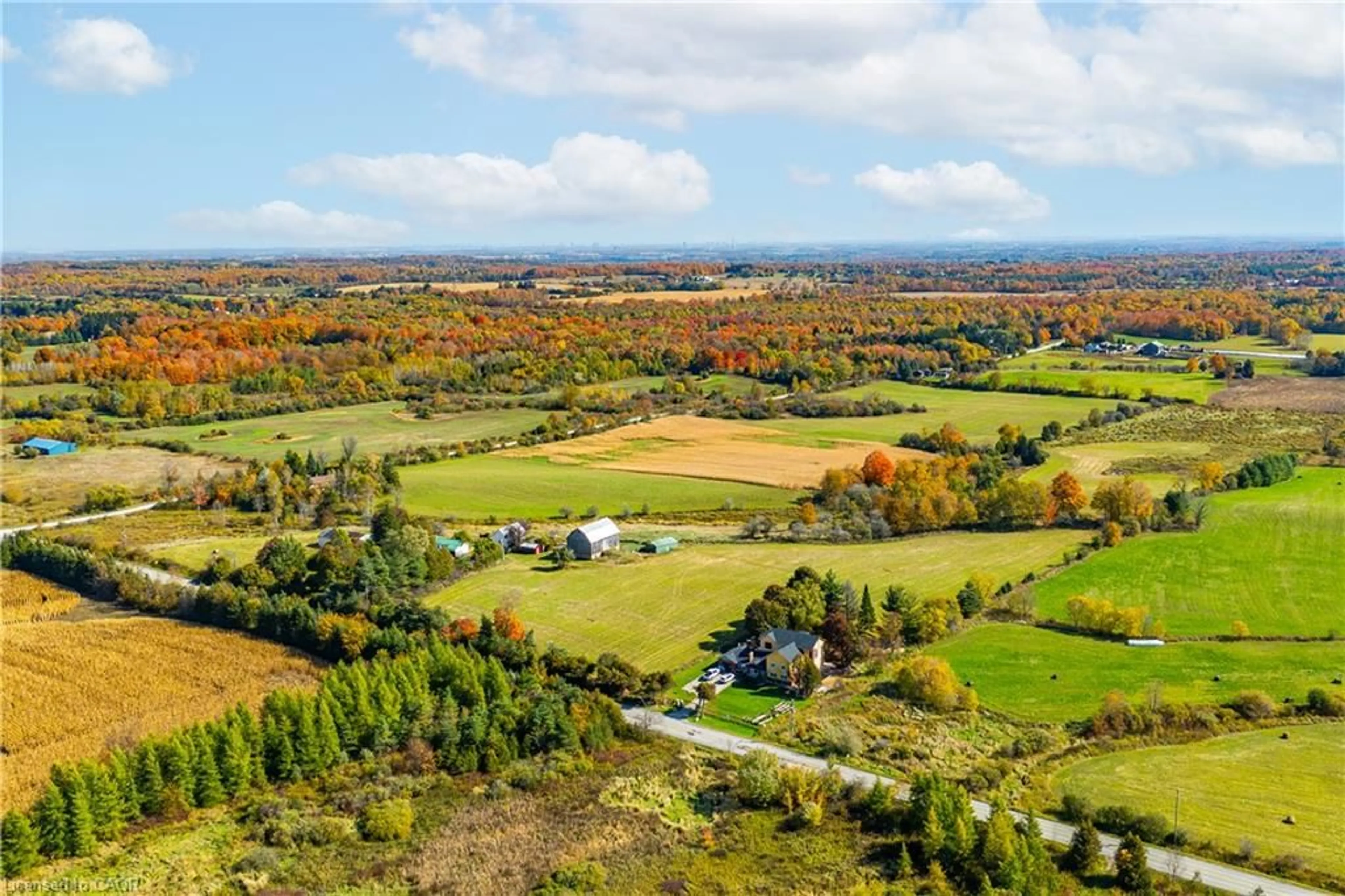 A pic from outside/outdoor area/front of a property/back of a property/a pic from drone, forest/trees view for 11858 32nd Side Road, Halton Hills Ontario L7J 2L7