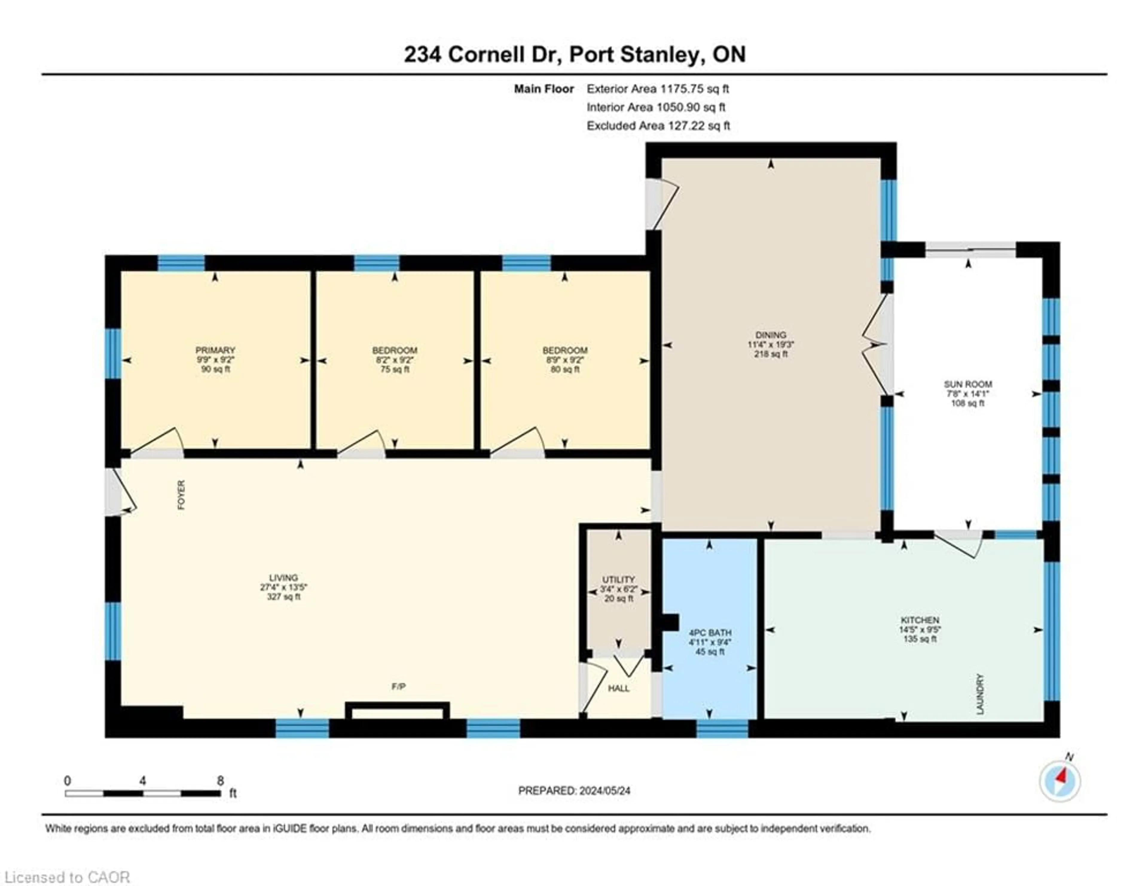Floor plan for 234 Cornell Dr, Port Stanley Ontario N5L 1A5