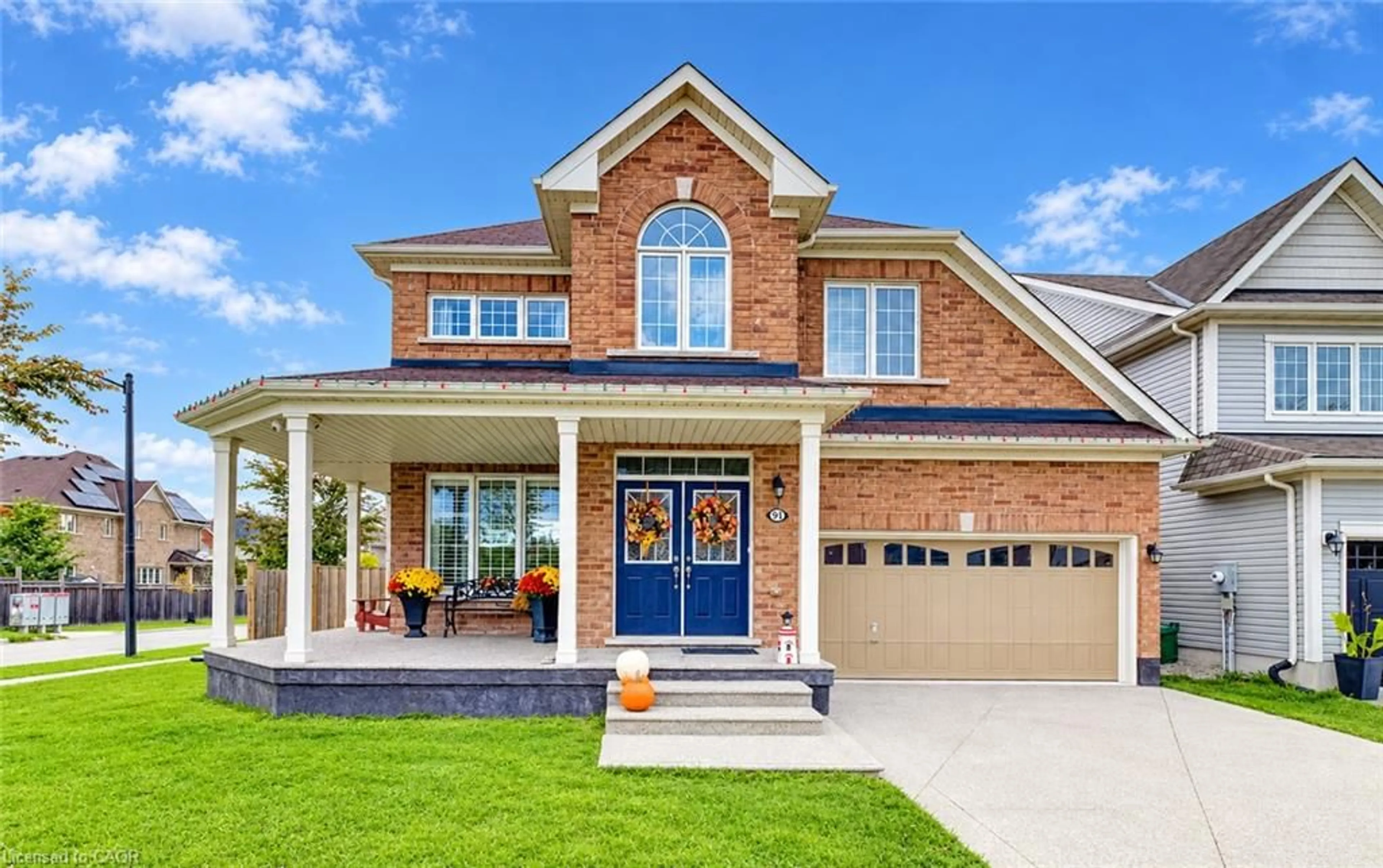 Home with brick exterior material, street for 91 Cook St, Binbrook Ontario L0R 1C0