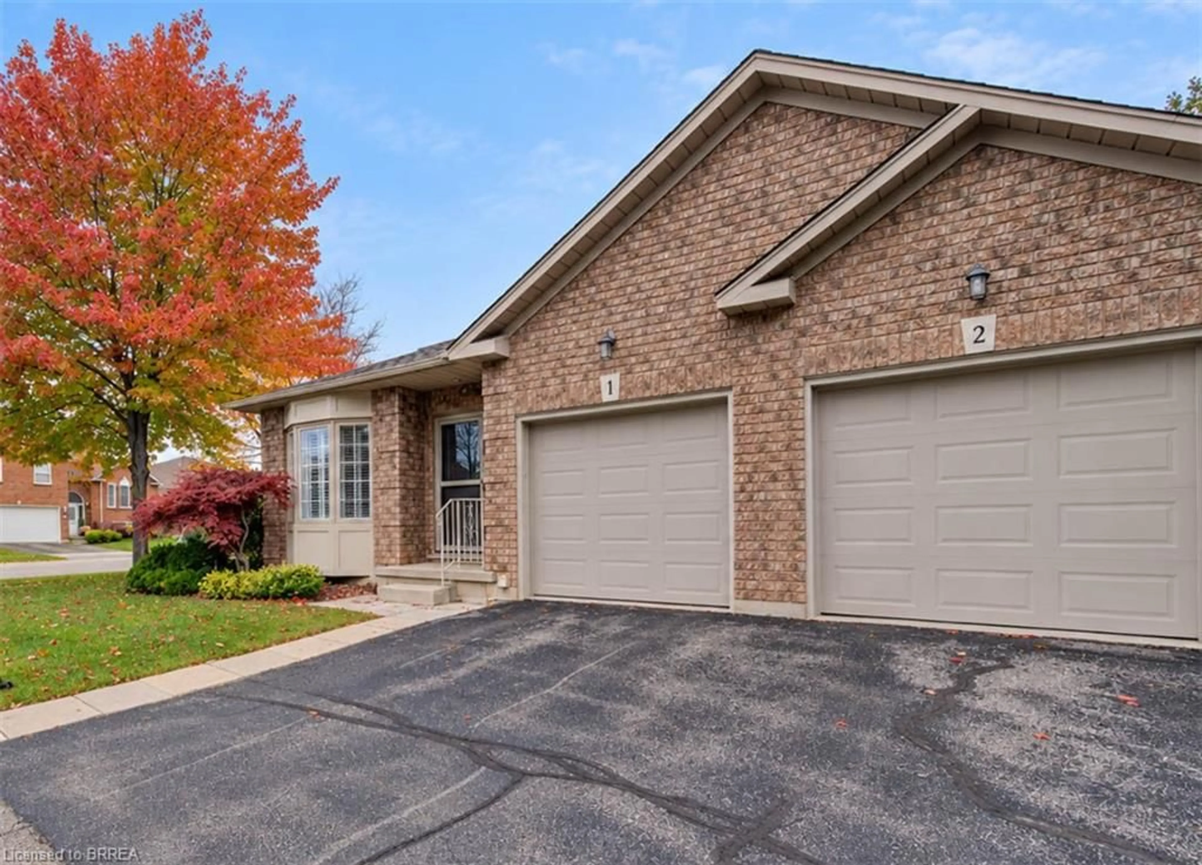 Home with brick exterior material, street for 10 Courtland Dr #1, Brantford Ontario N3R 7Y2