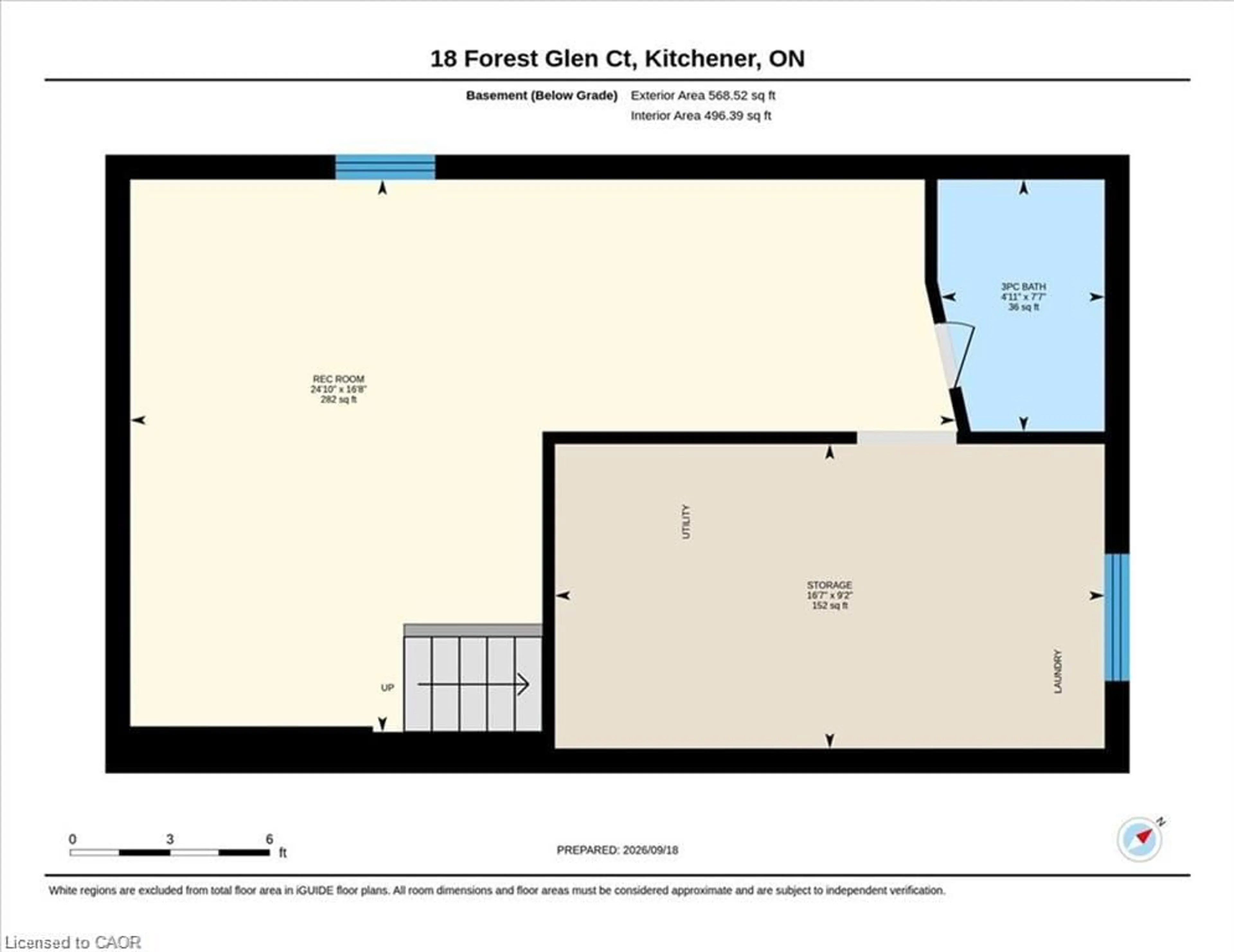 Floor plan for 18 Forest Glen Crt, Kitchener Ontario N2N 1E2