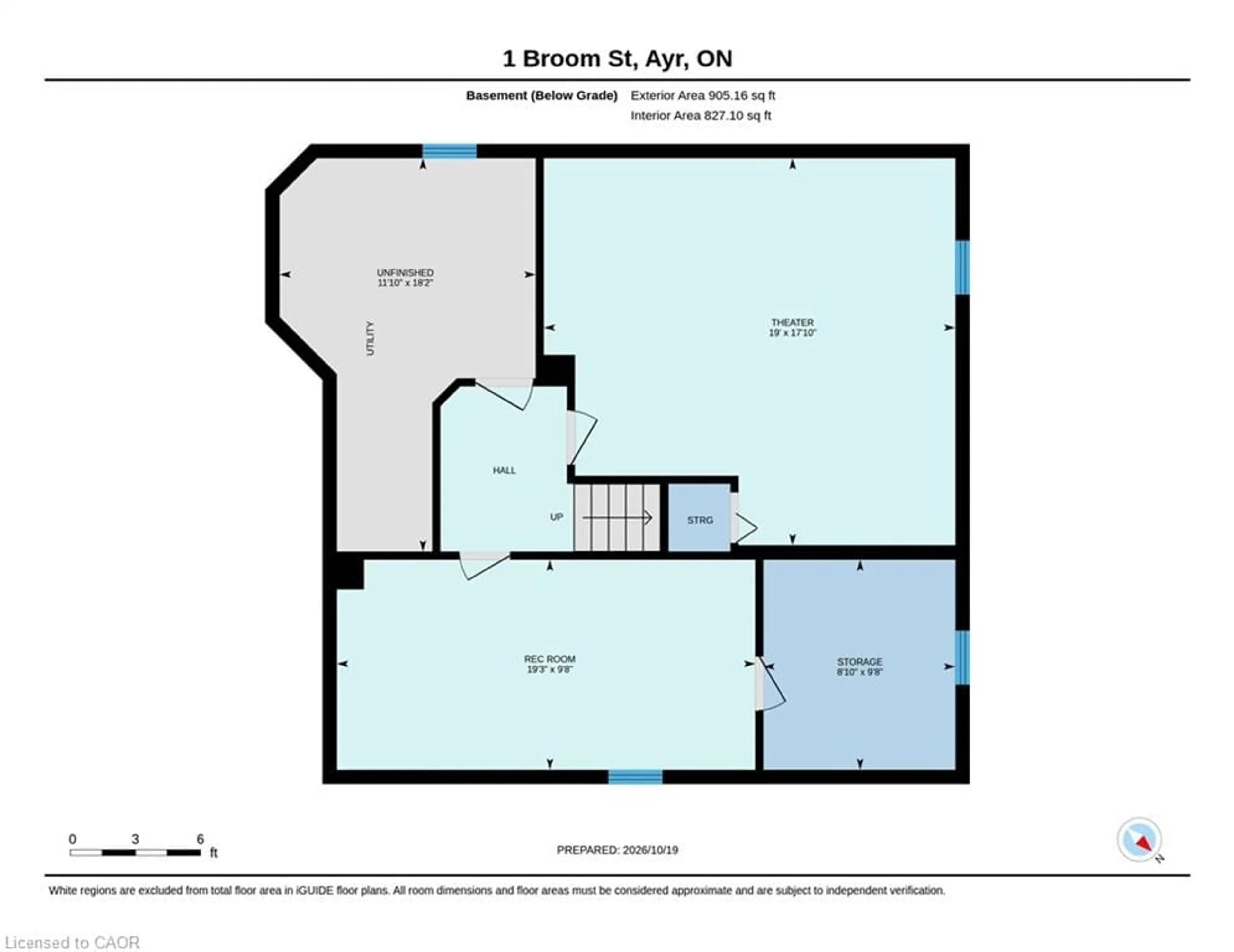 Floor plan for 1 Broom St, Ayr Ontario N0B 1E0