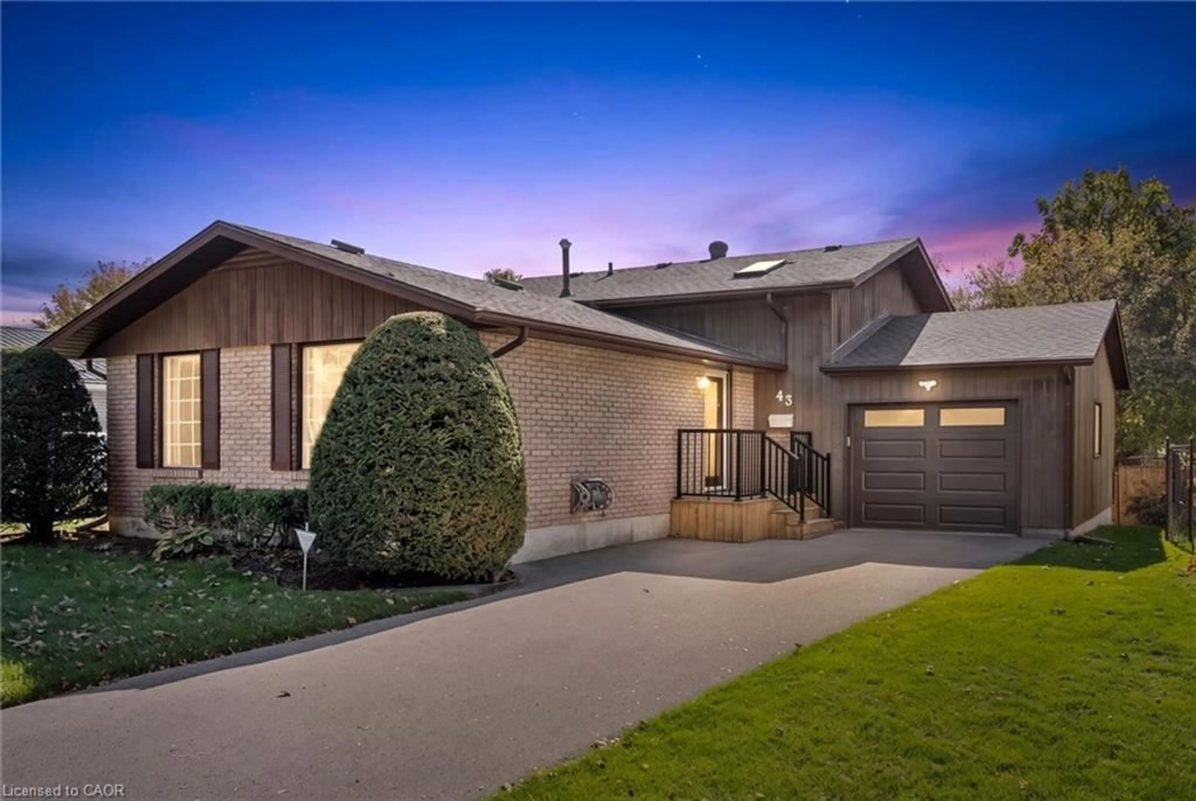 Home with brick exterior material, street for 43 Lewis Cres, Kitchener Ontario N2A 2T7