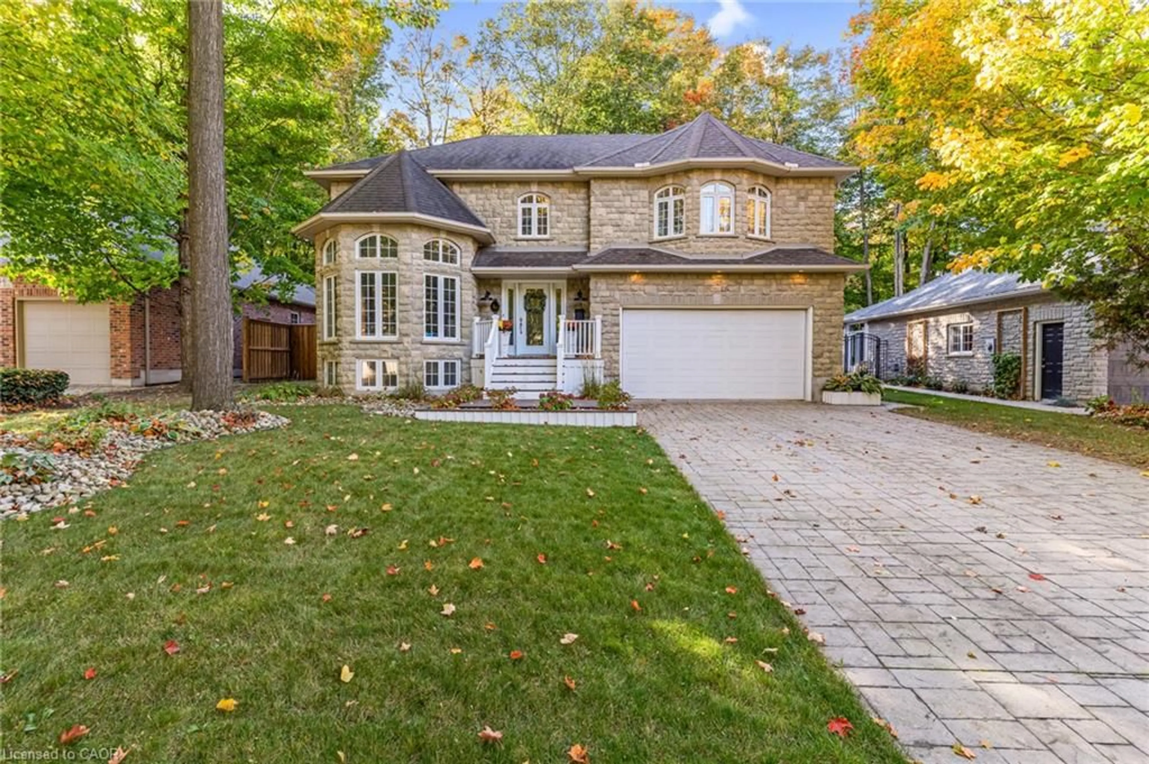 Home with brick exterior material, street for 44 Pintail Dr, Elmira Ontario N3B 3K9