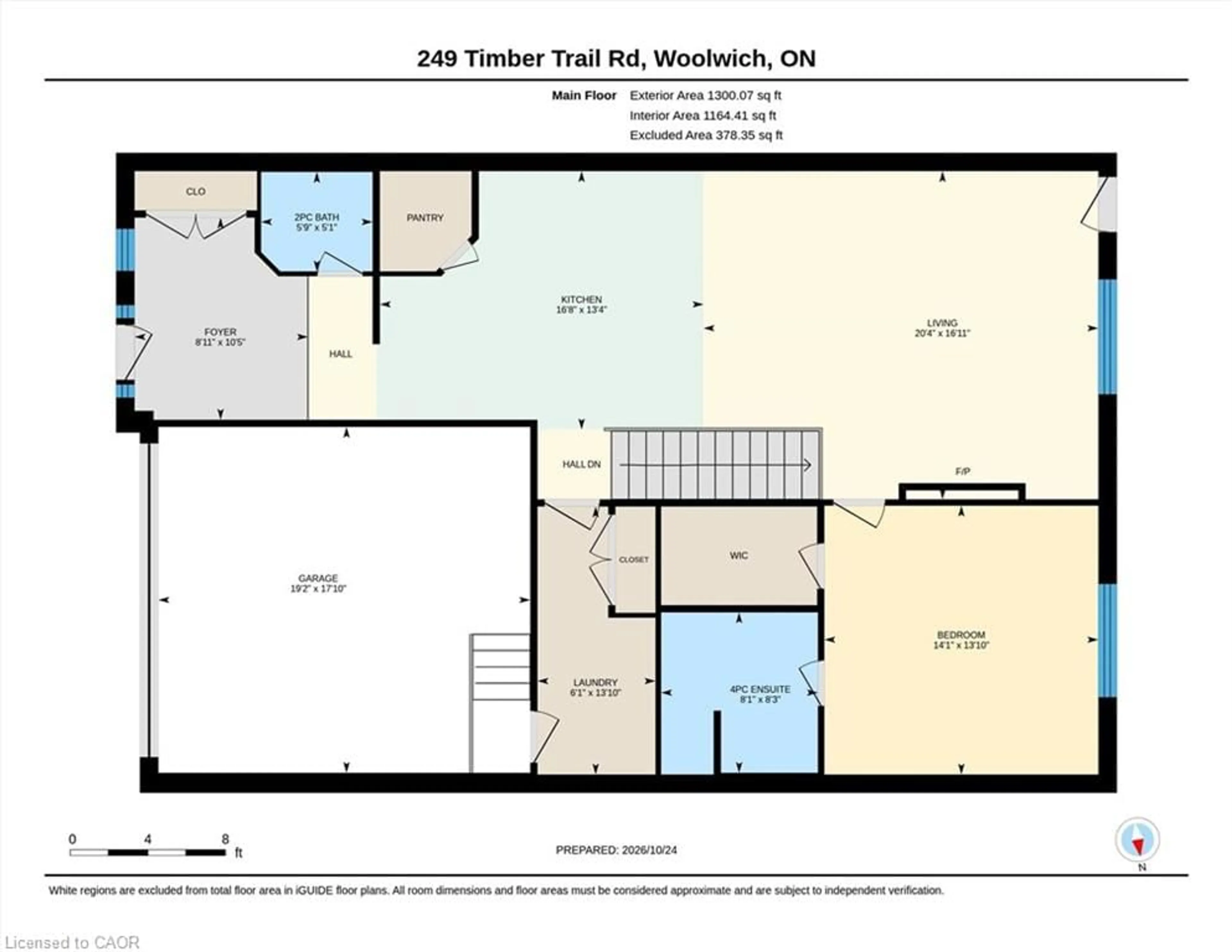 Floor plan for 249 Timber Trail Rd, Elmira Ontario N3B 0E4