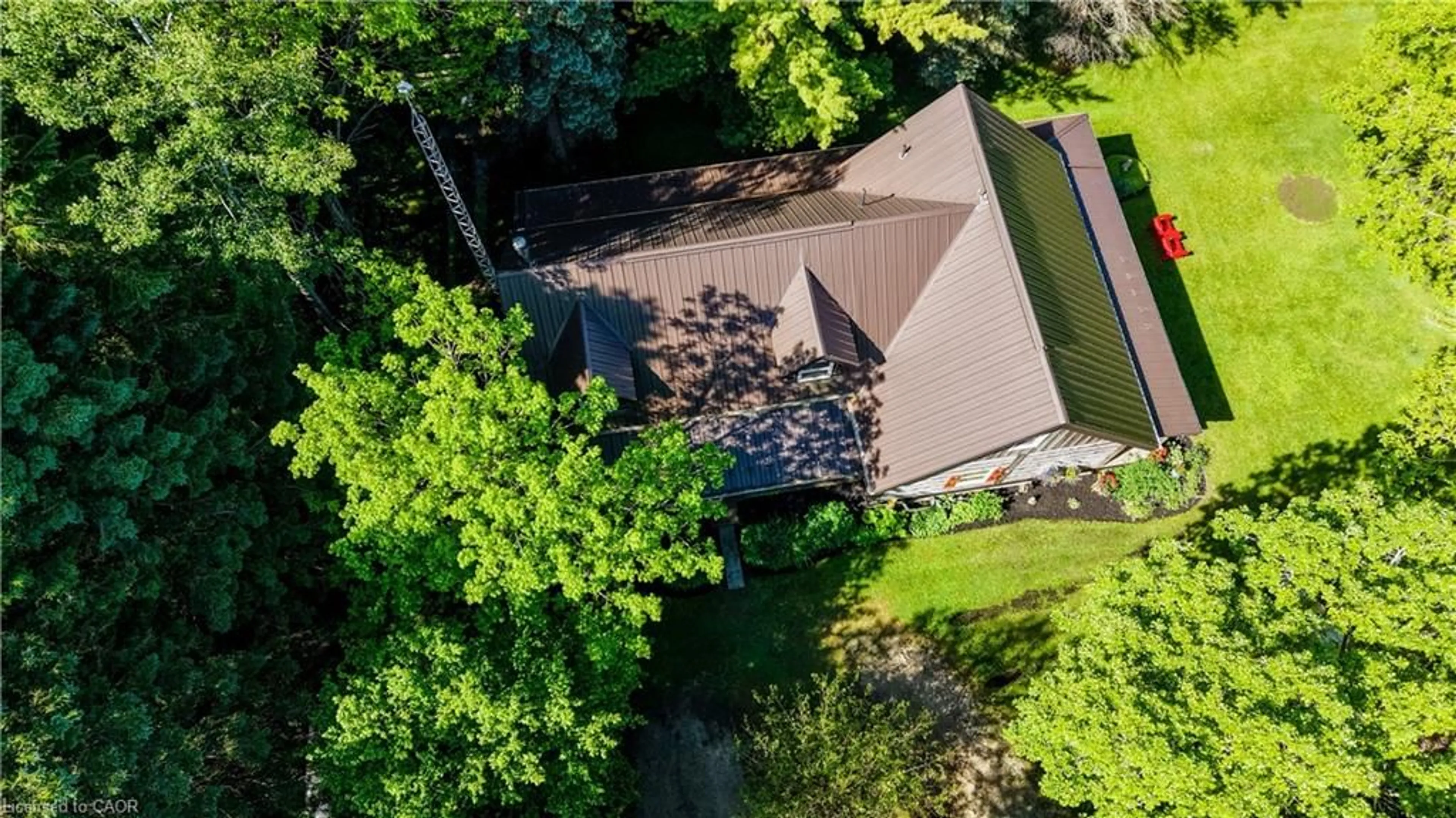 A pic from outside/outdoor area/front of a property/back of a property/a pic from drone, unknown for 7341 Sideroad 12, Moorefield Ontario N0G 2K0