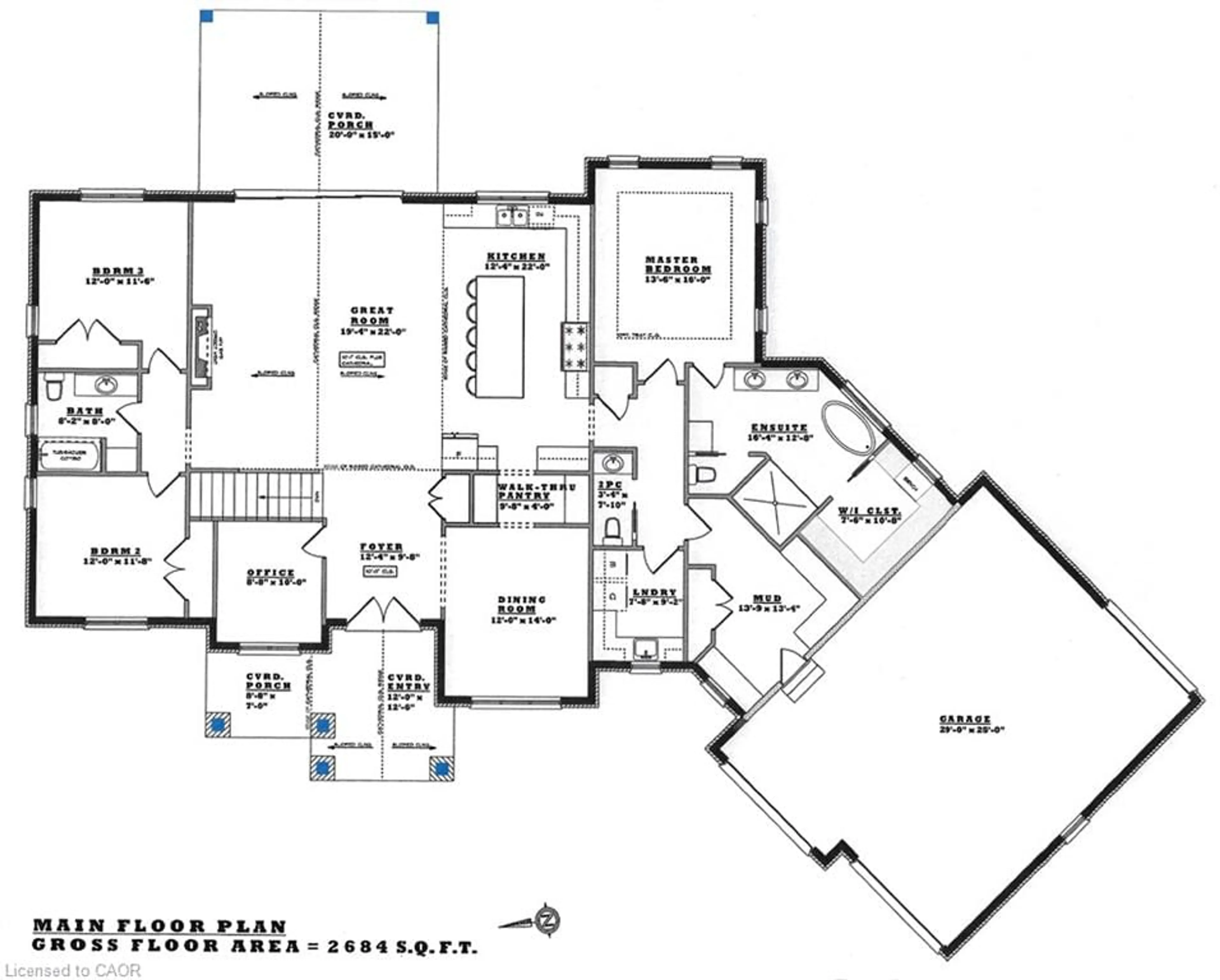 Floor plan for 210 Argyle St, Simcoe Ontario N3Y 1V9