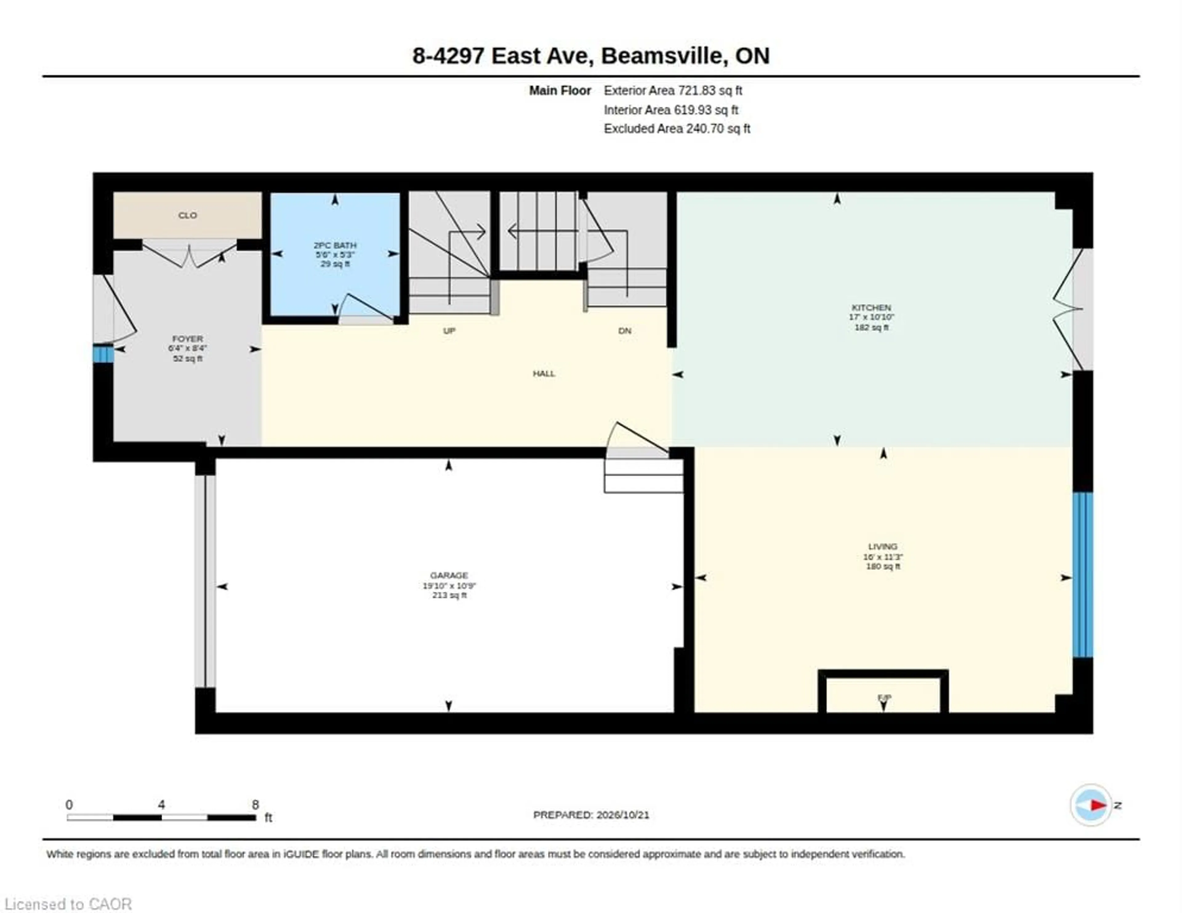 Floor plan for 4297 East Ave #8, Beamsville Ontario L3J 0R2