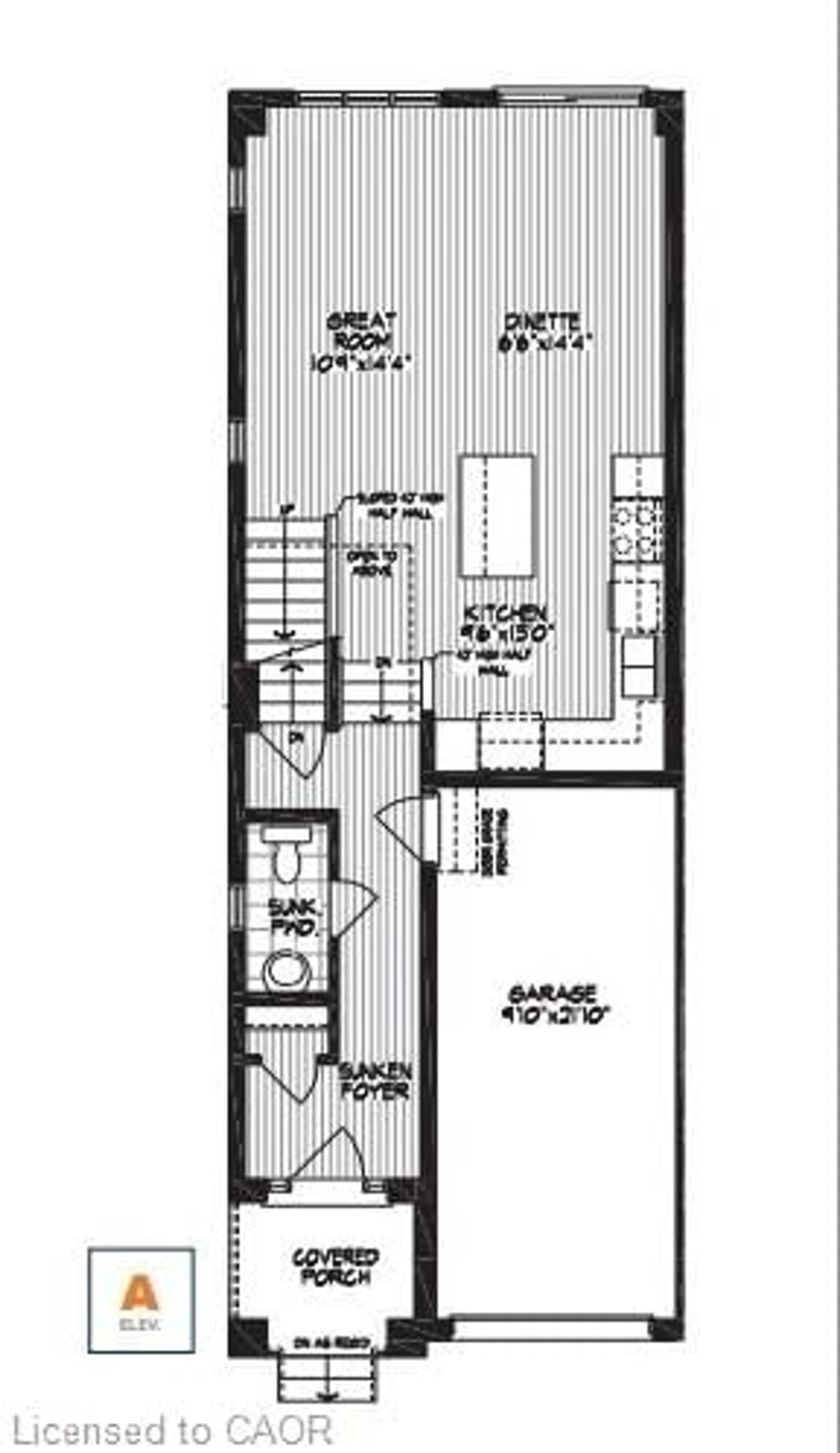 Floor plan for F032 Blair Valley St, Kitchener Ontario N2P 0K7