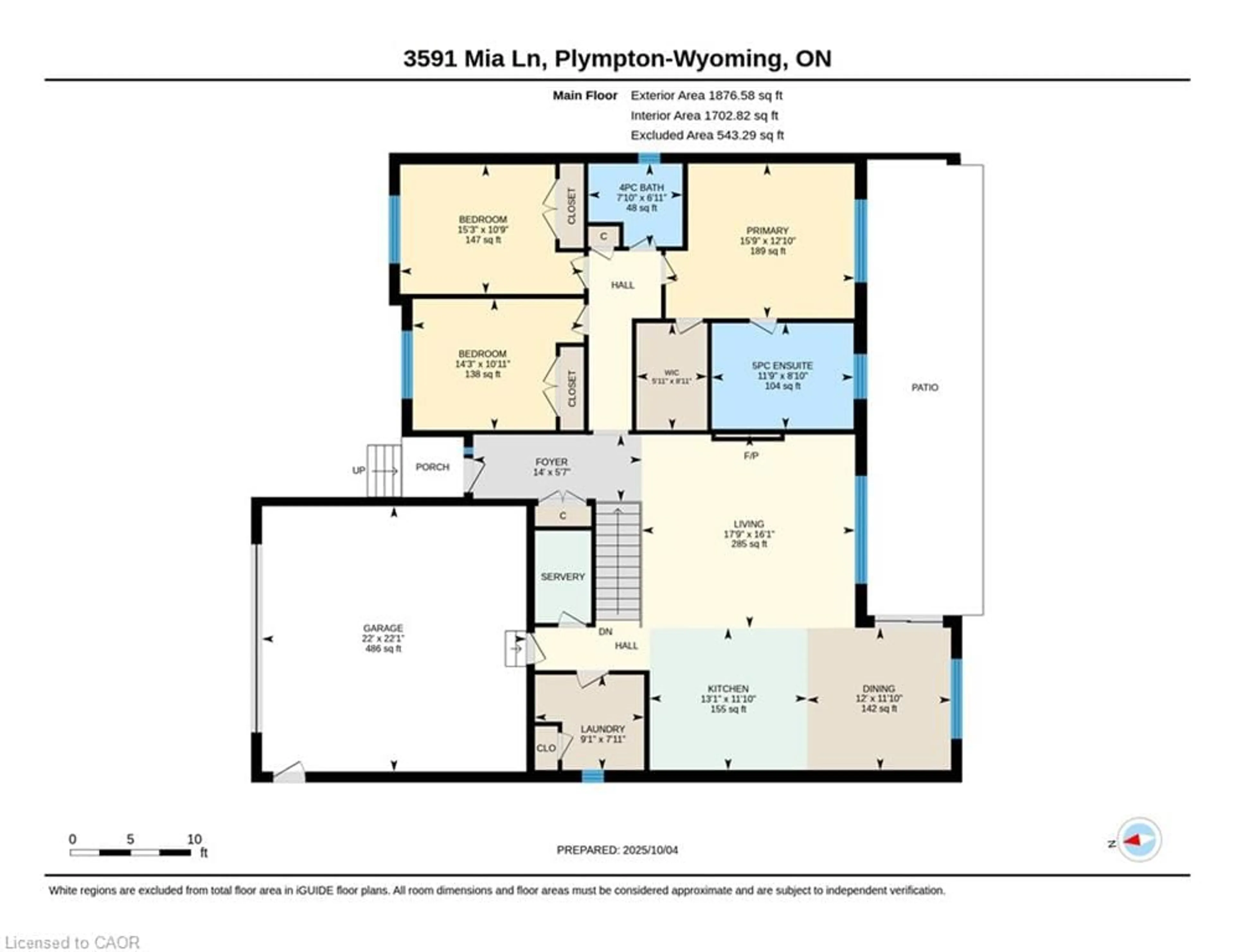 Floor plan for 3591 Mia Lane, Camlachie Ontario N0N 1E0