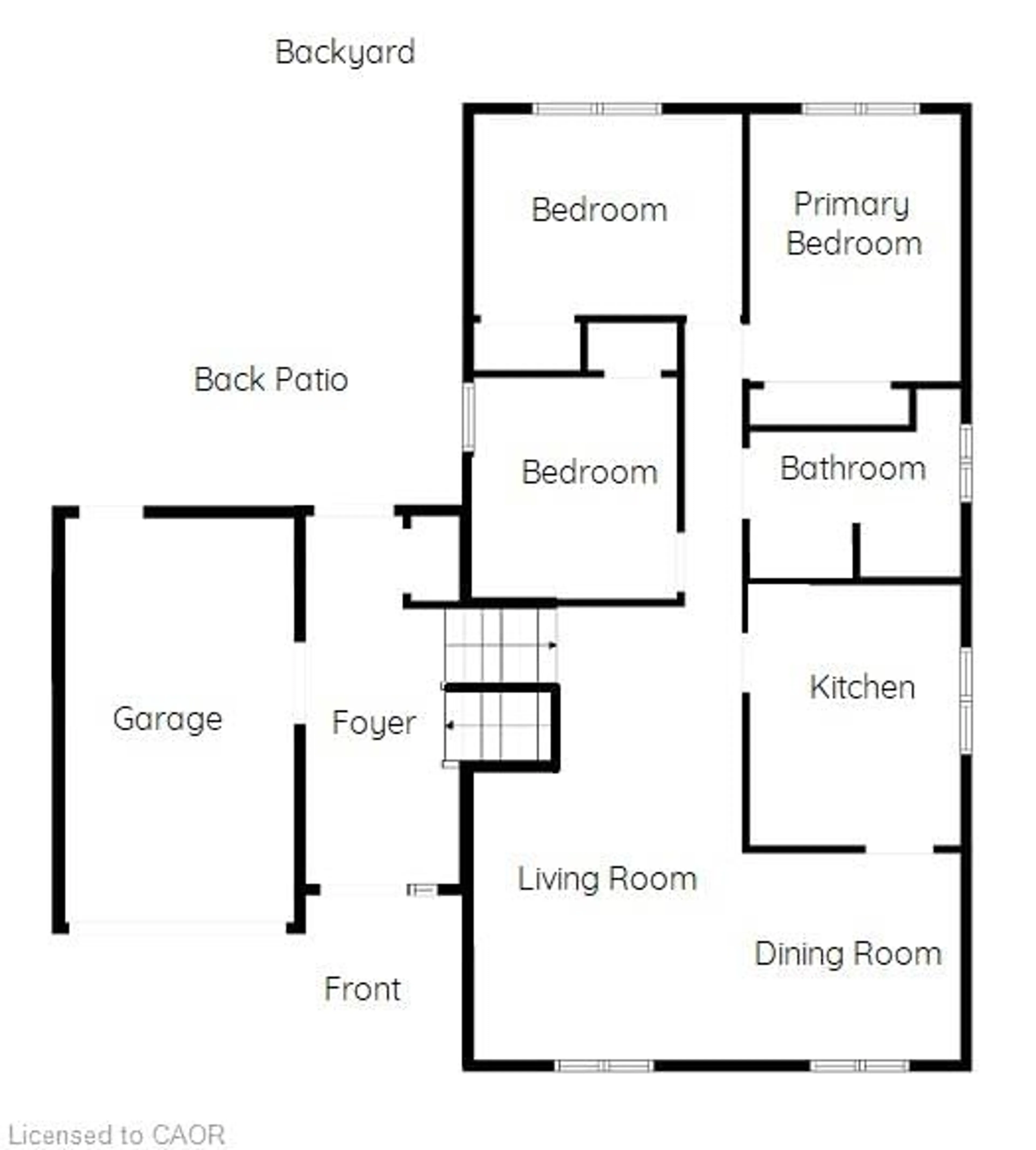 Floor plan for 107 Toll Gate Rd, Brantford Ontario N3R 4Z6