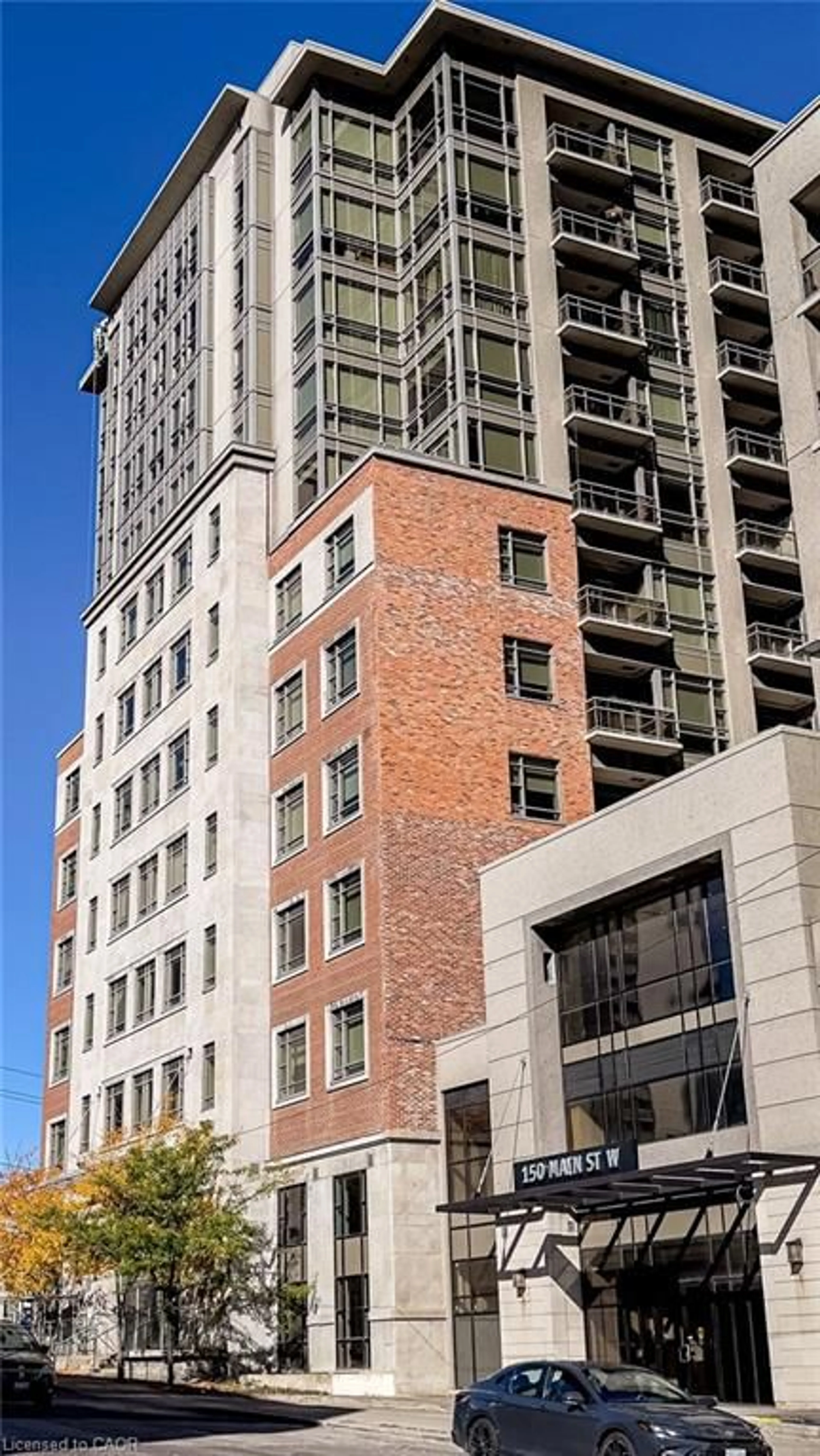 Home with brick exterior material, building for 150 Main St #1005, Hamilton Ontario L8P 1H8
