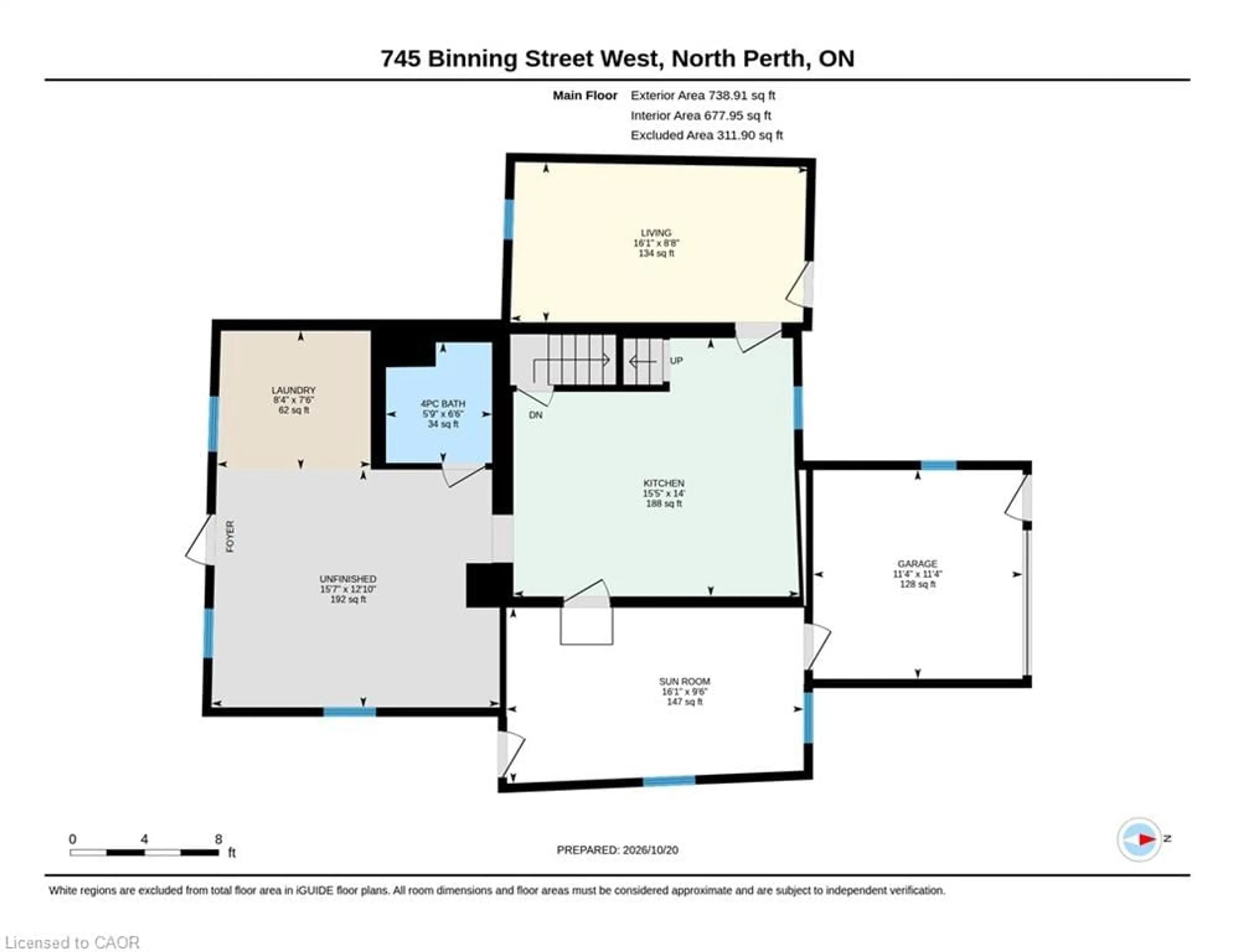 Floor plan for 745 Binning St, Listowel Ontario N4W 1H3