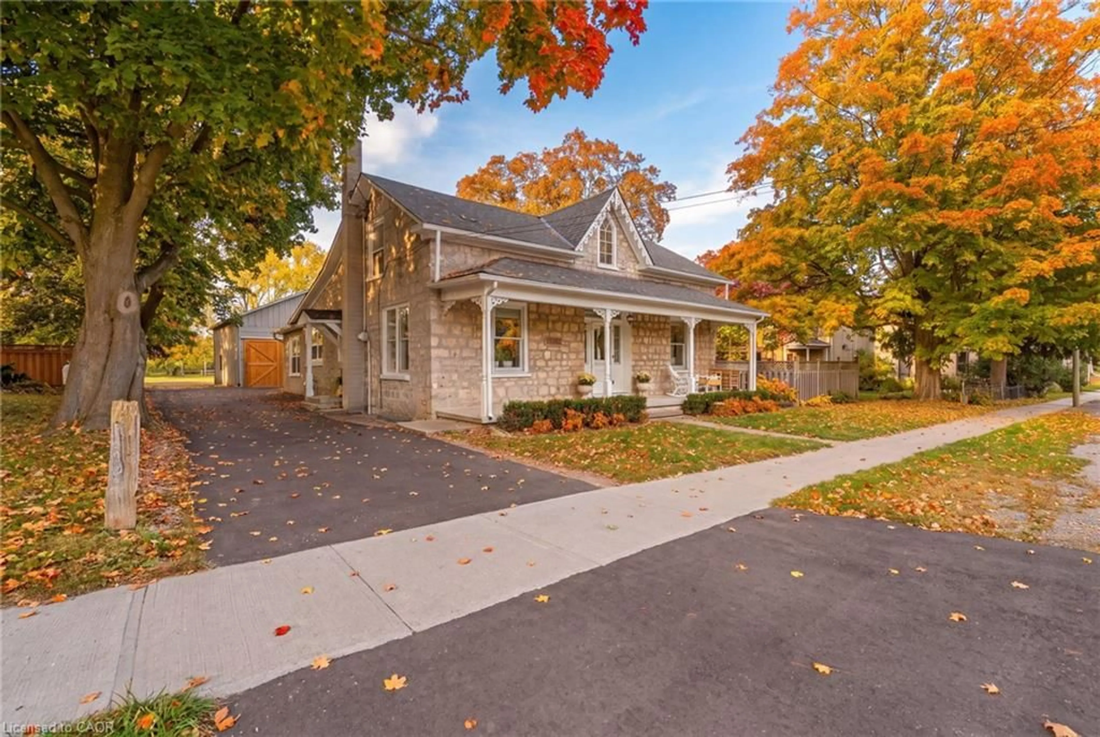 Home with brick exterior material, street for 1264 Old #8 Hwy, Sheffield Ontario L0R 1Z0