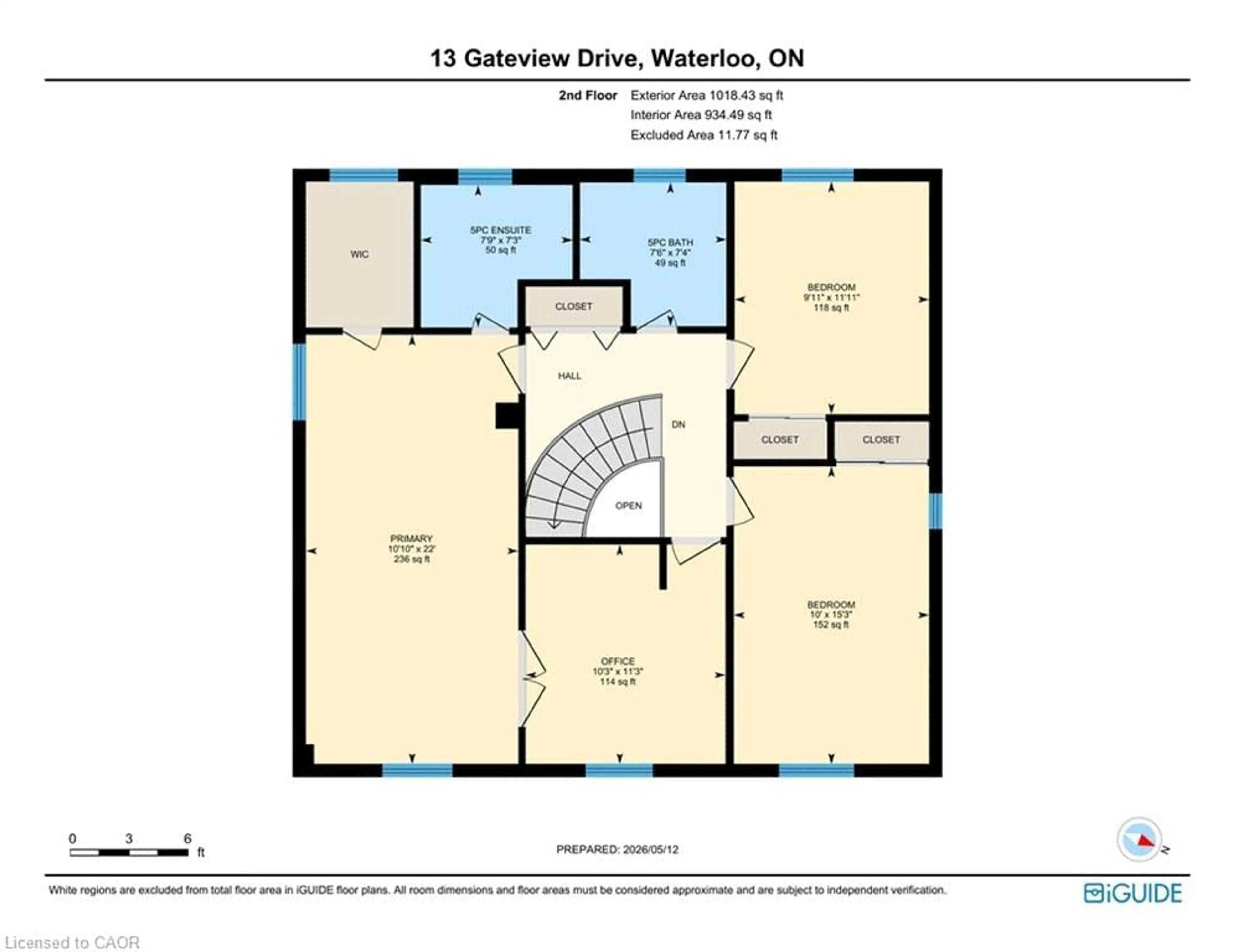 Floor plan for 13 Gateview Dr, Waterloo Ontario N2T 1A3