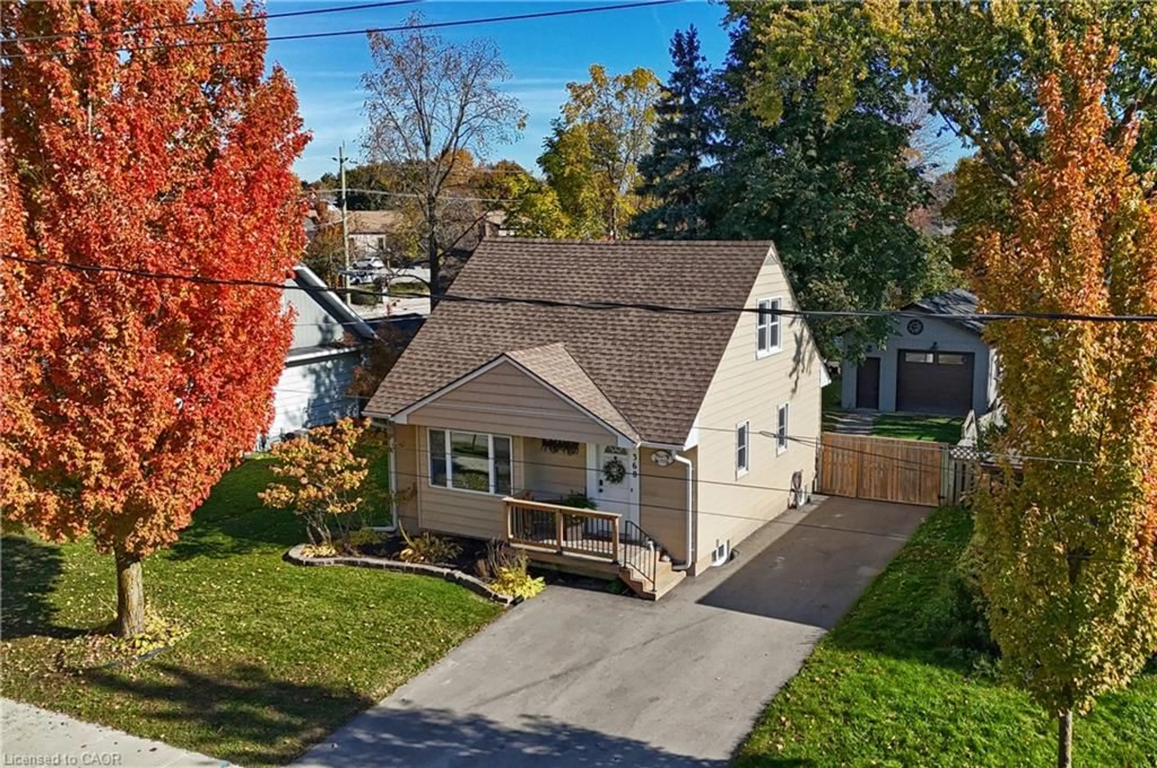 A pic from outside/outdoor area/front of a property/back of a property/a pic from drone, street for 368 Huron St, Woodstock Ontario N4S 7A6