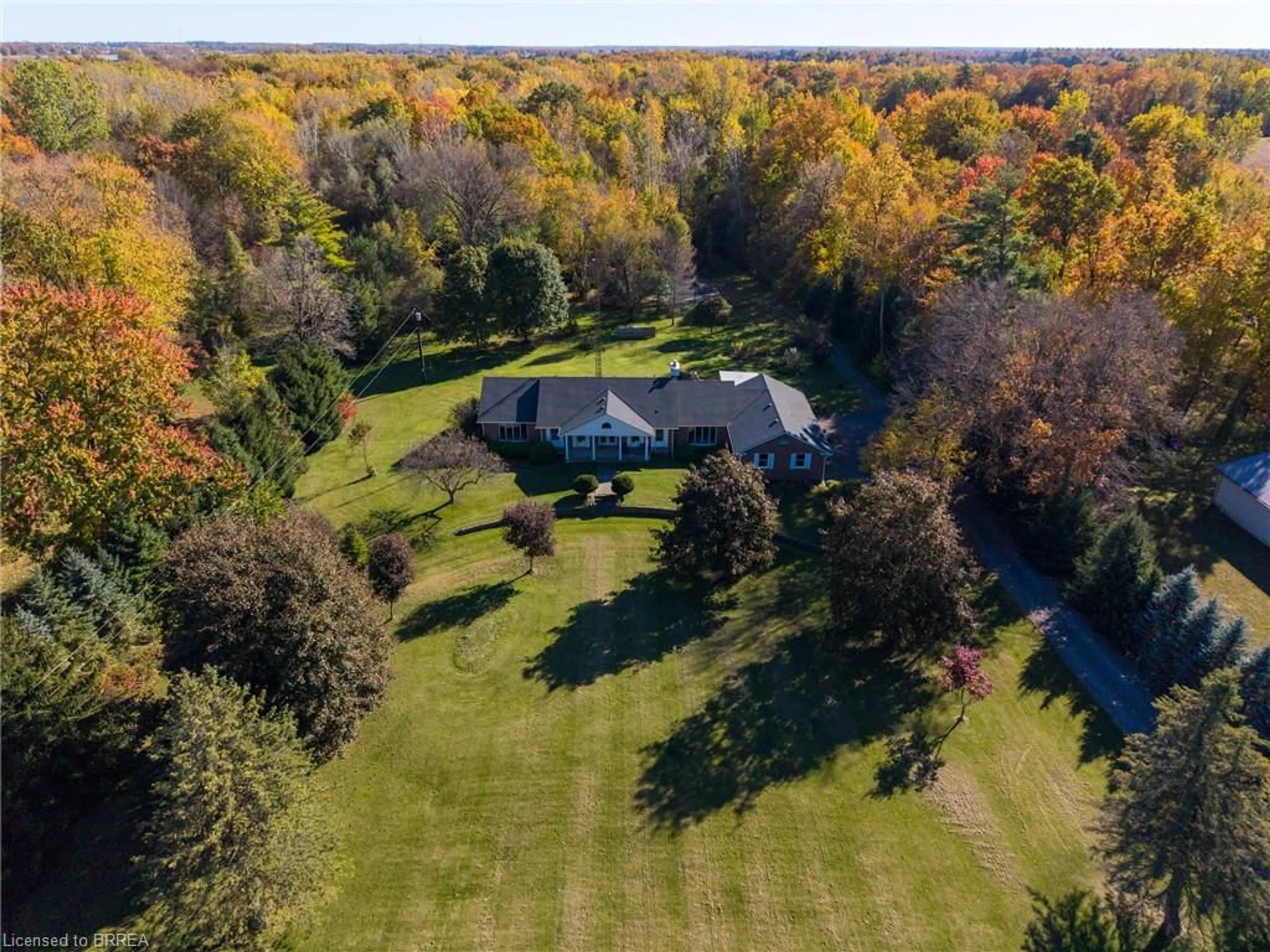 A pic from outside/outdoor area/front of a property/back of a property/a pic from drone, unknown for 1834 Windham Rd 9, Windham Centre Ontario N0A 2A0