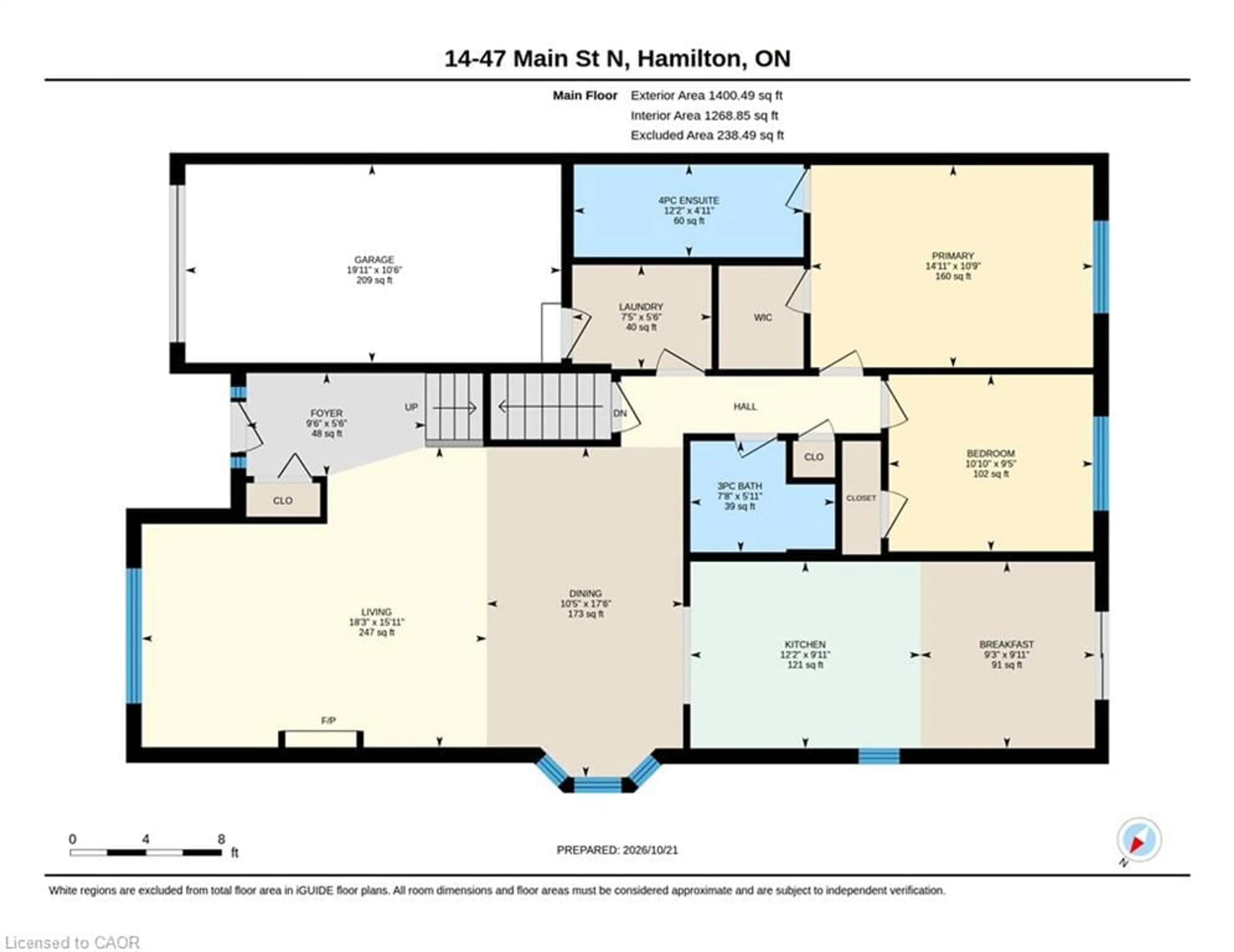 Floor plan for 47 Main St N St #14, Waterdown Ontario L9H 2P7