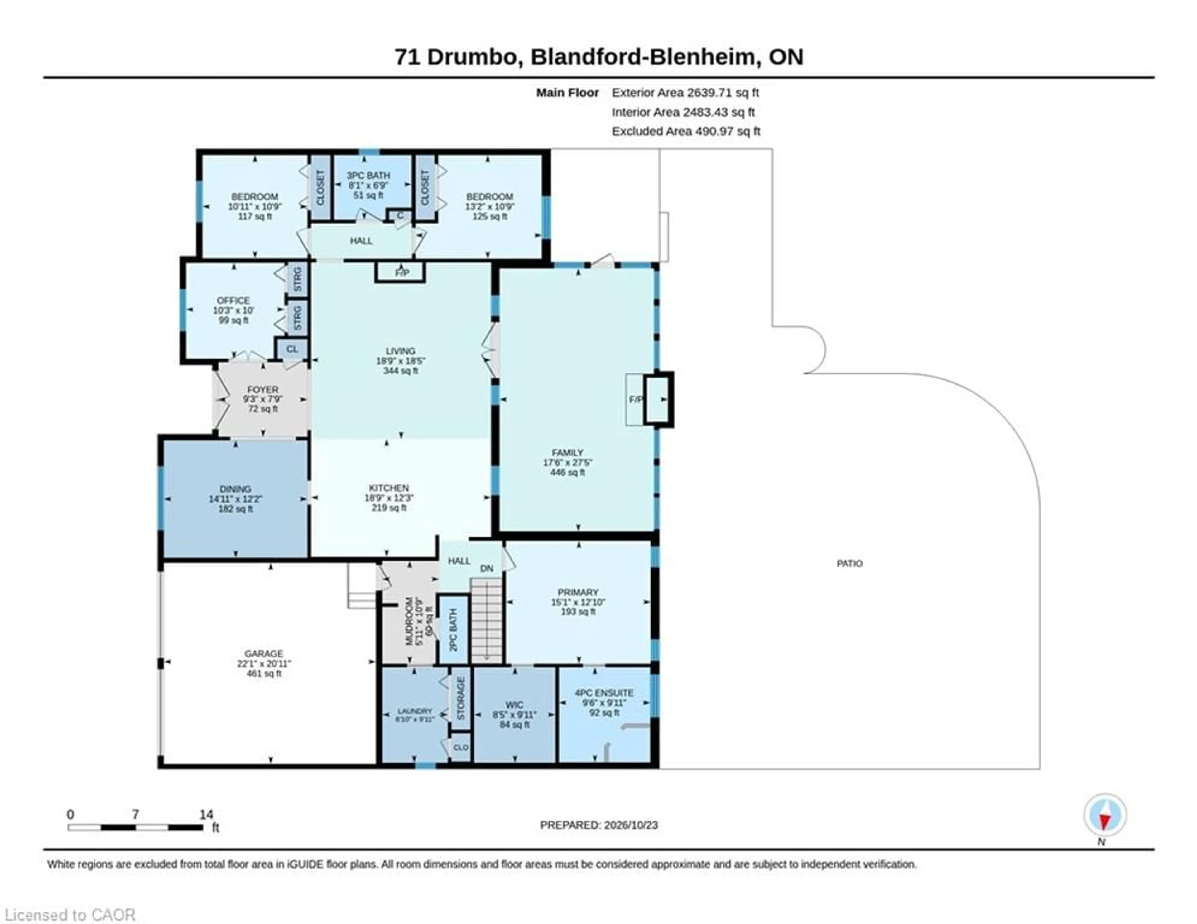Floor plan for 71 Centre St, Drumbo Ontario N0J 1G0