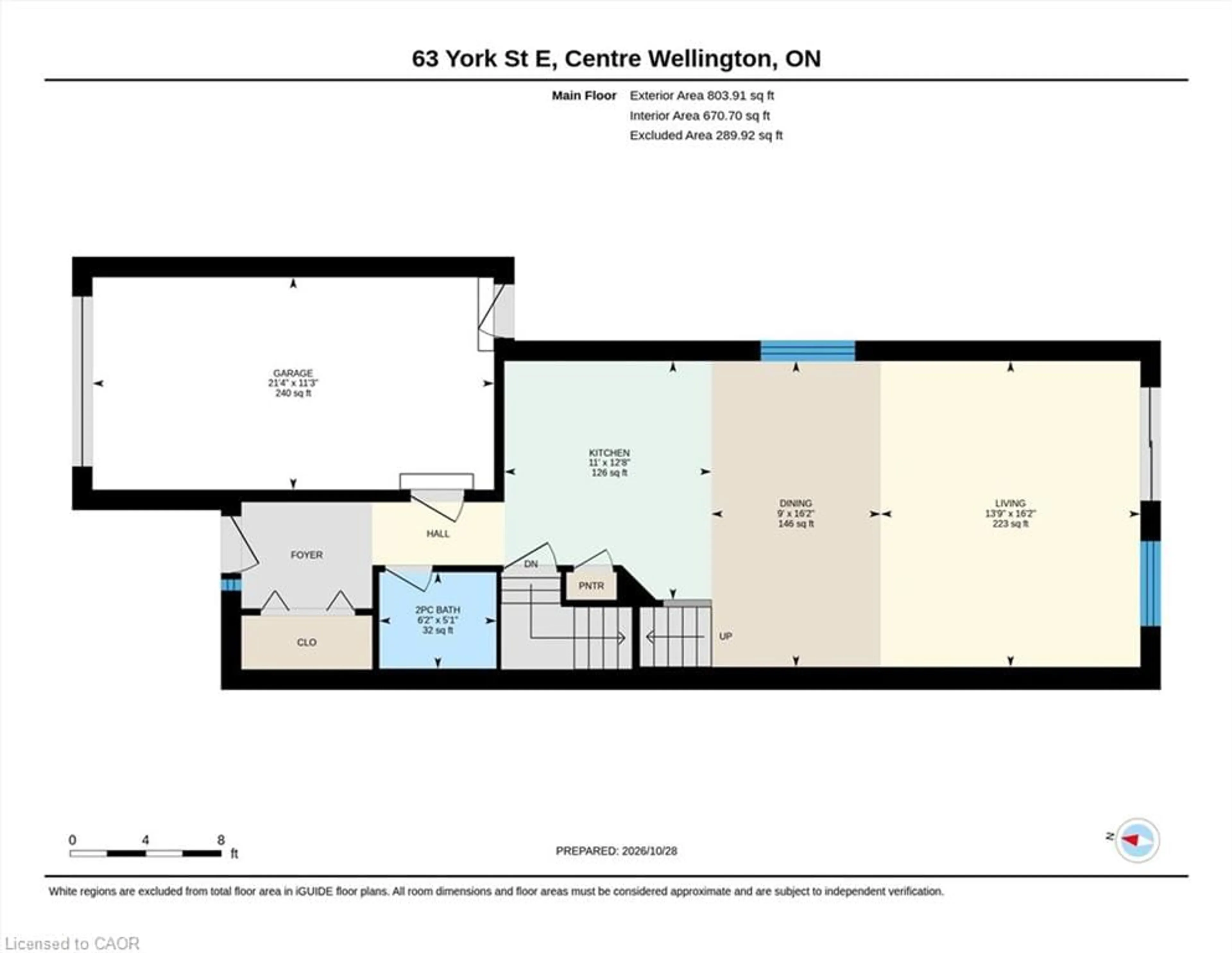 Floor plan for 63 York St, Elora Ontario N0B 1S0
