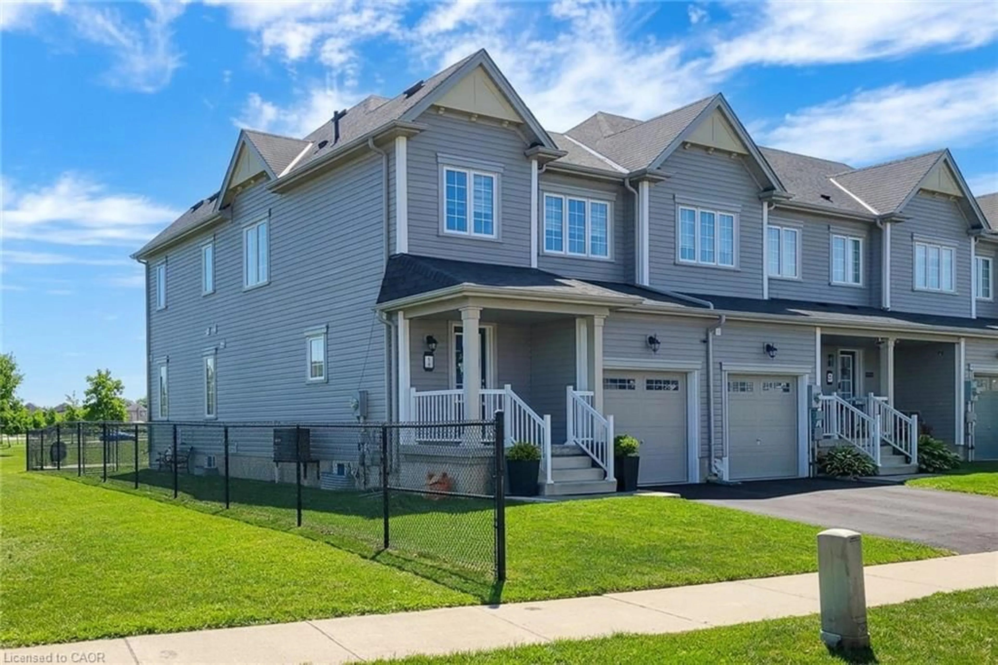 Home with vinyl exterior material, street for 1 Cooke Ave, Brantford Ontario N3T 0S2