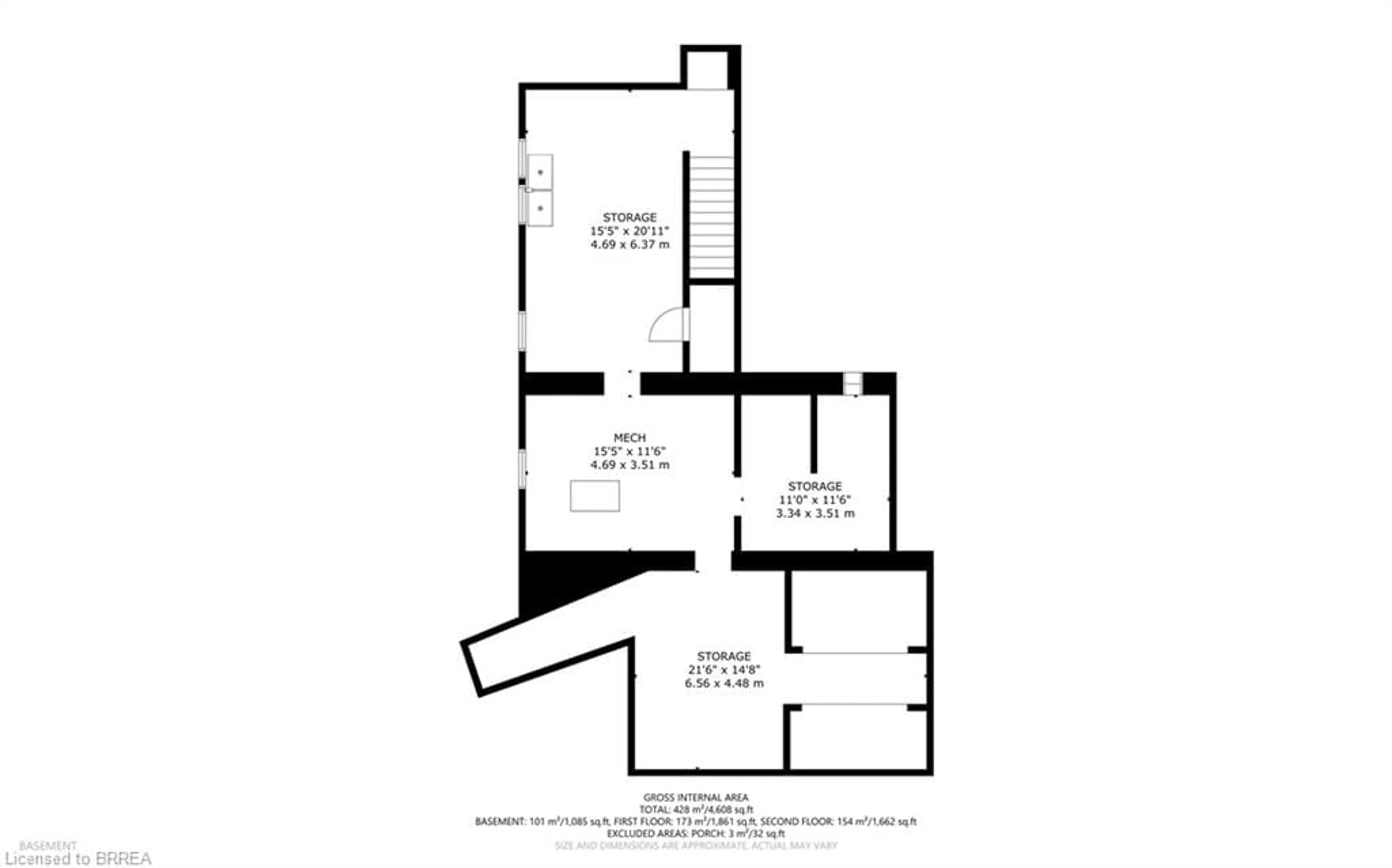 Floor plan for 41 Dufferin Ave, Brantford Ontario N3T 4P6