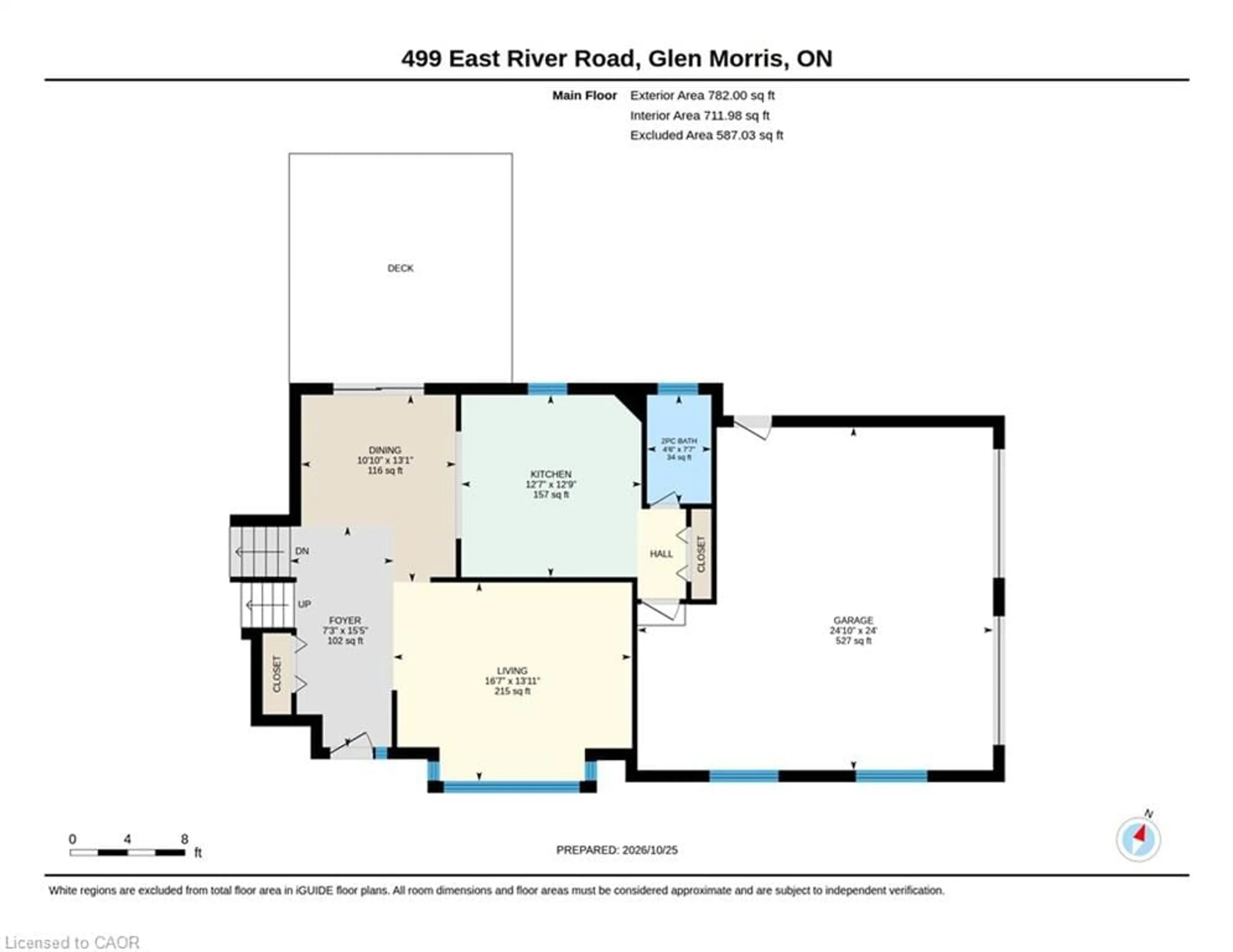 Floor plan for 499 East River Rd, Glen Morris Ontario N0B 1W0