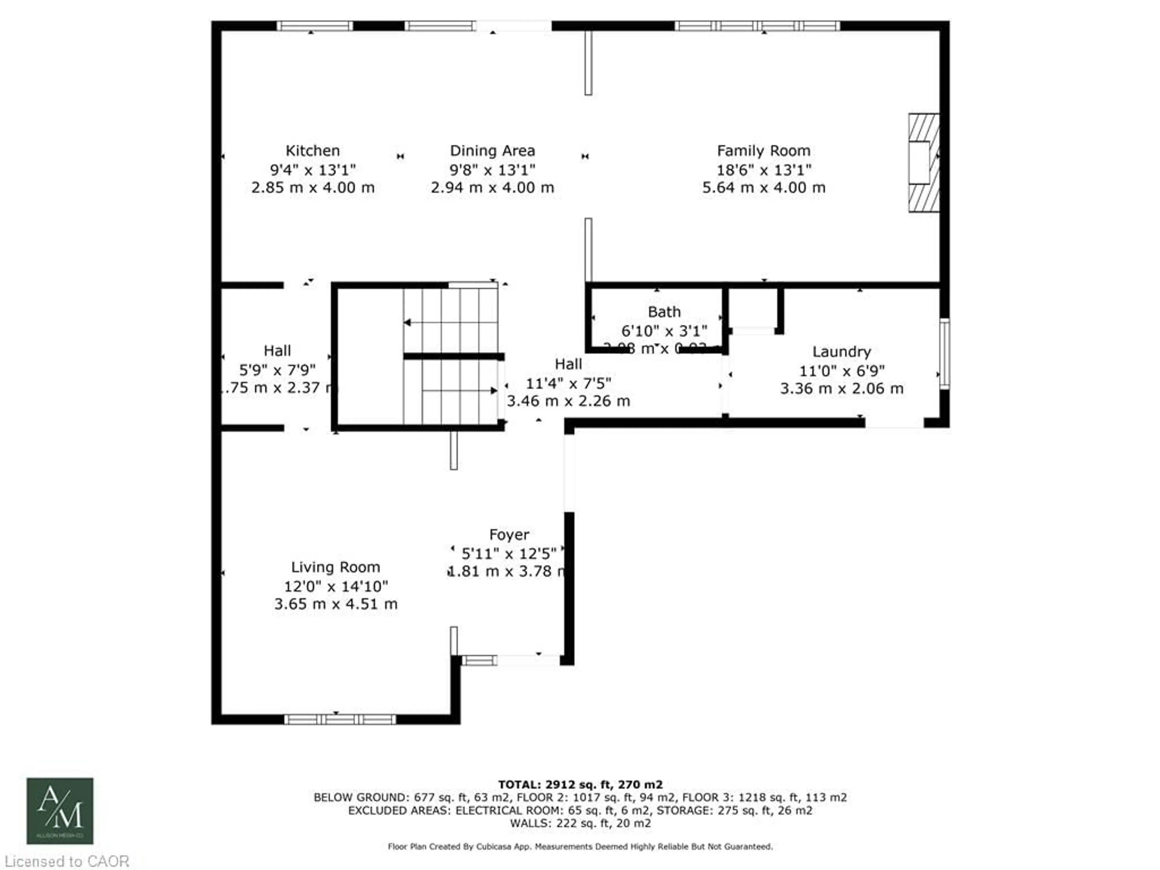 Floor plan for 52 Clare Ave, Welland Ontario L3C 0B7