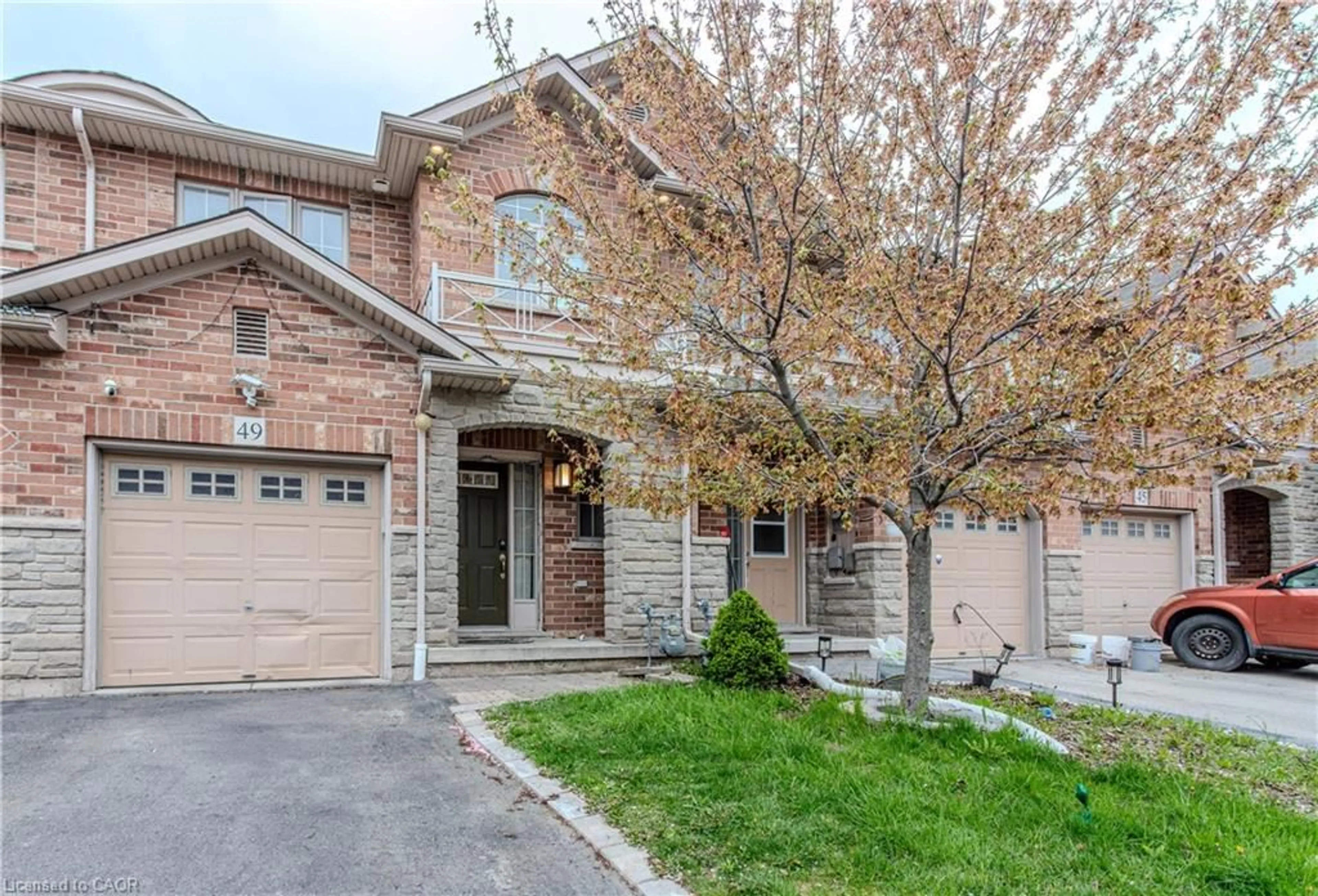 Home with brick exterior material, street for 49 Marina Point Cres, Hamilton Ontario L8E 0E4