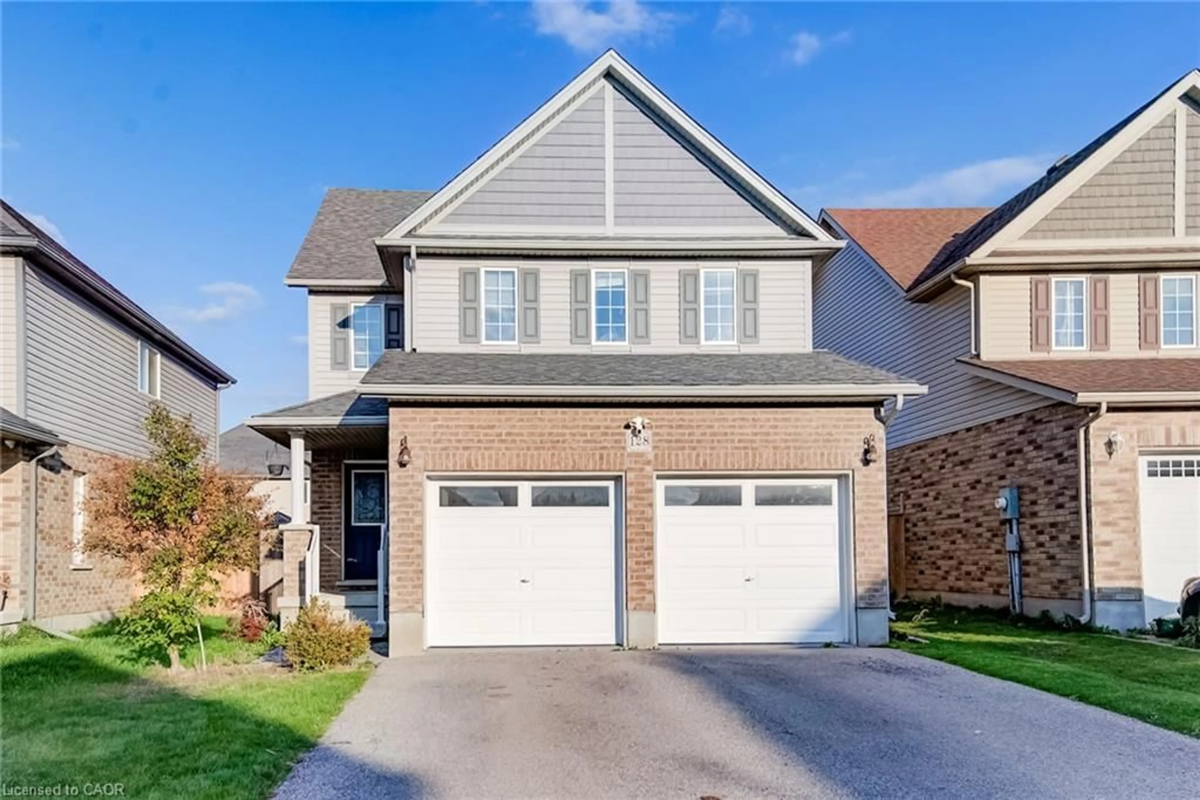 Home with brick exterior material, street for 128 Passchendaele St, Woodstock Ontario N4T 0J3