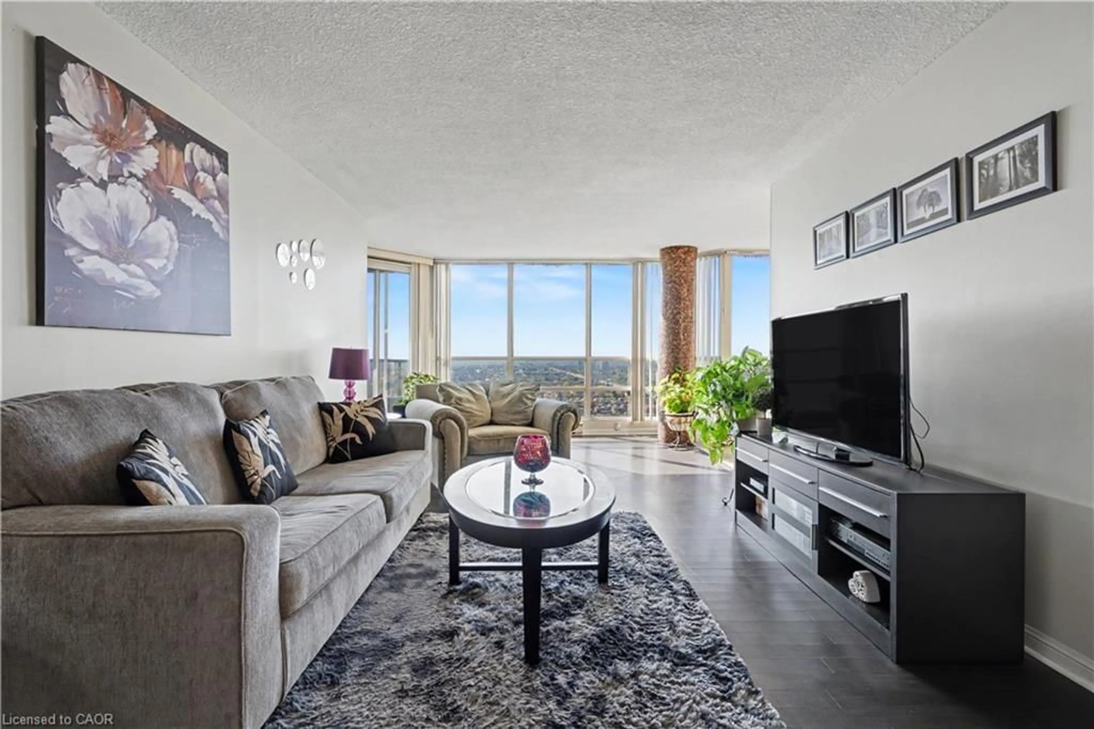 Living room with furniture, unknown for 45 Kingsbridge Garden Cir #2407, Mississauga Ontario L5R 3K4