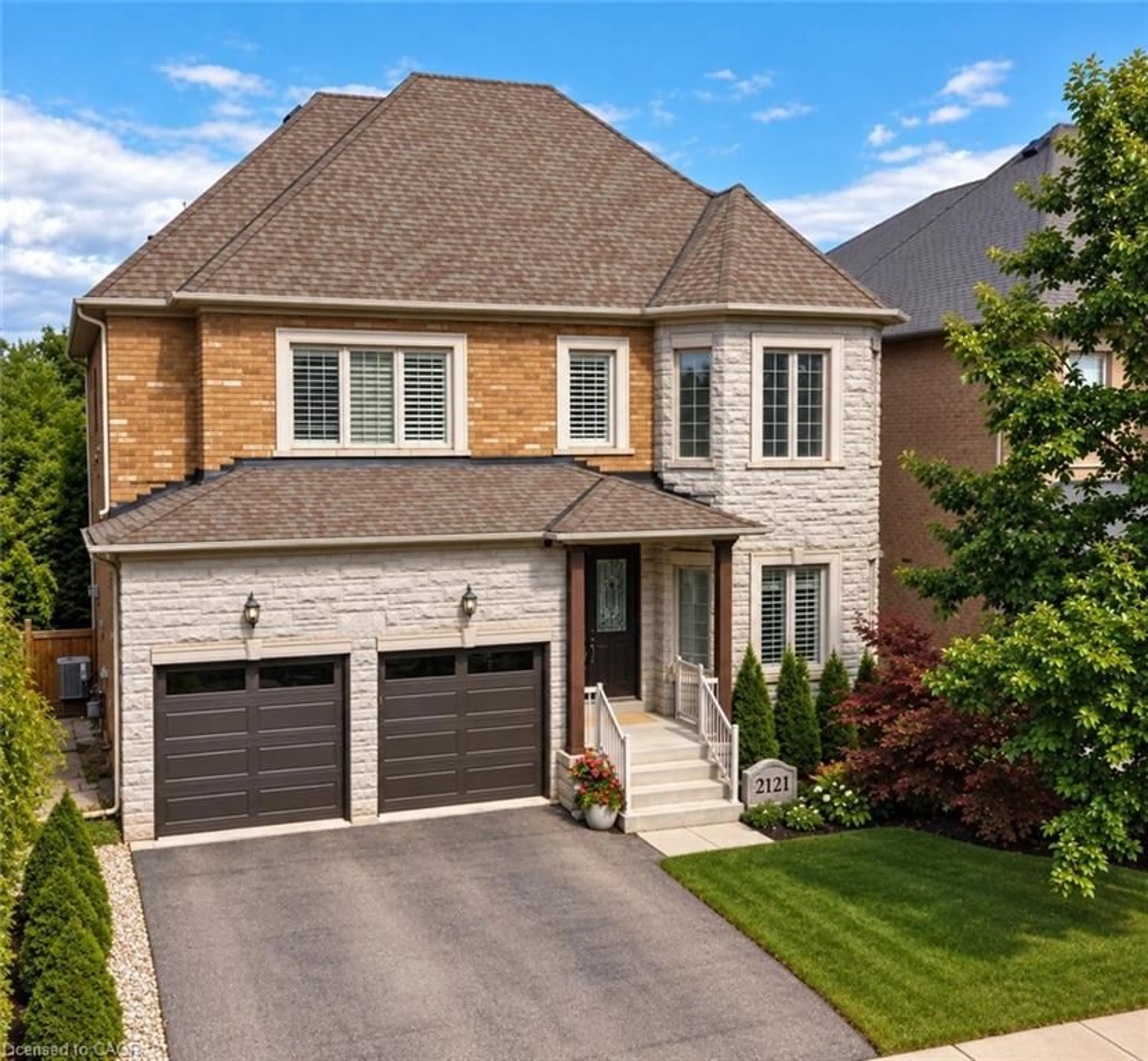 Home with brick exterior material, street for 2121 Blackforest Cres, Oakville Ontario L6M 4T6