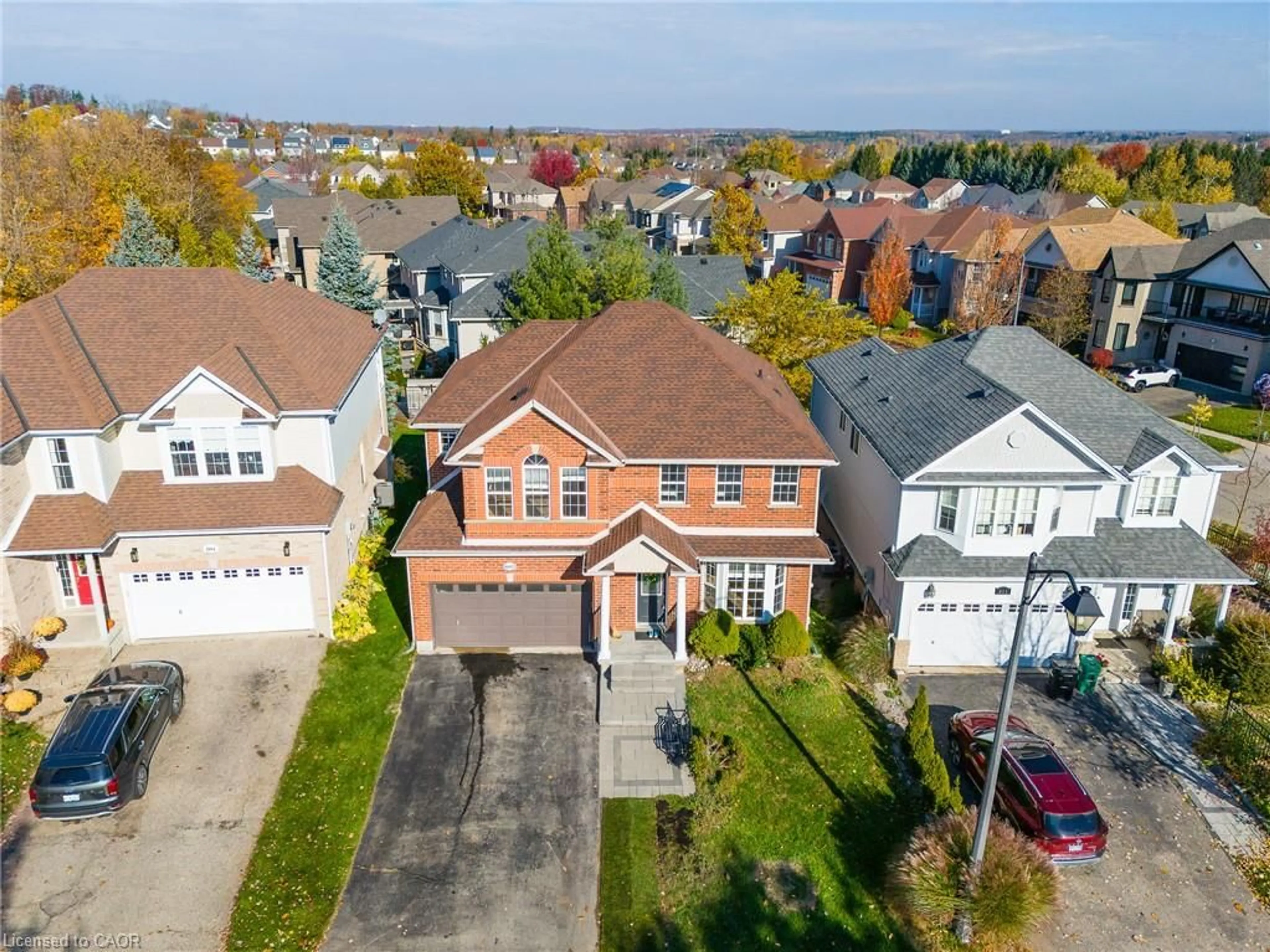 A pic from outside/outdoor area/front of a property/back of a property/a pic from drone, water/lake/river/ocean view for 602 St Anton St, Waterloo Ontario N2V 2M8