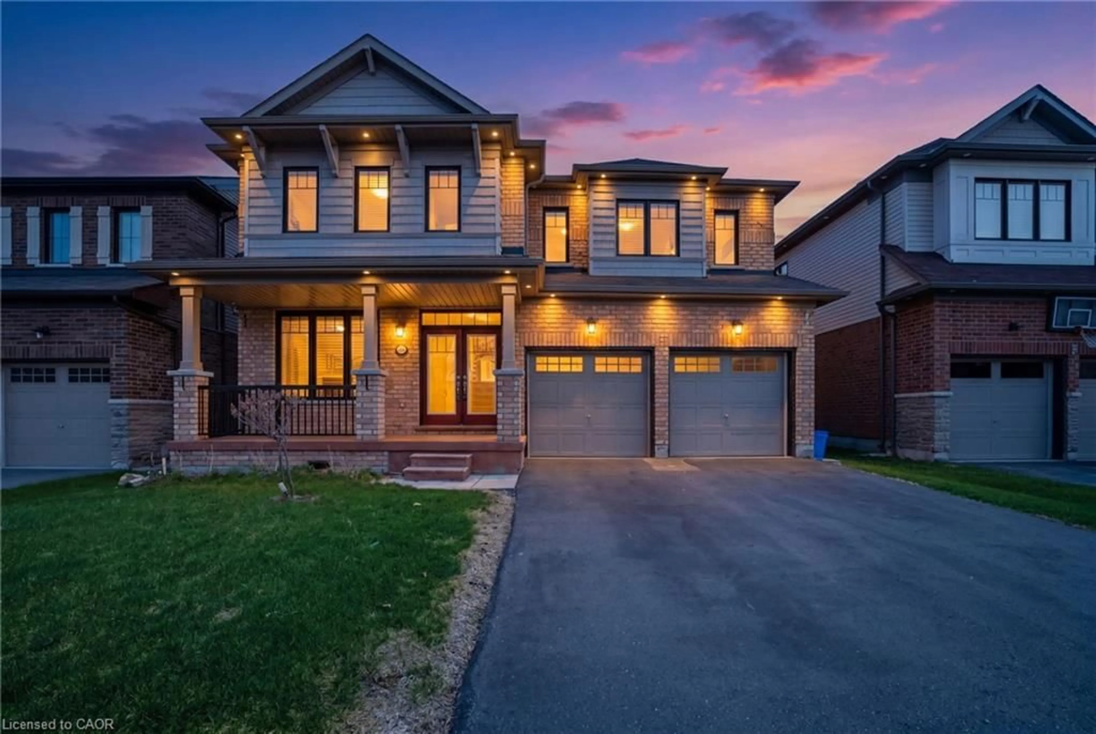 Home with brick exterior material, street for 59 July Ave, Stoney Creek Ontario L8J 0M4