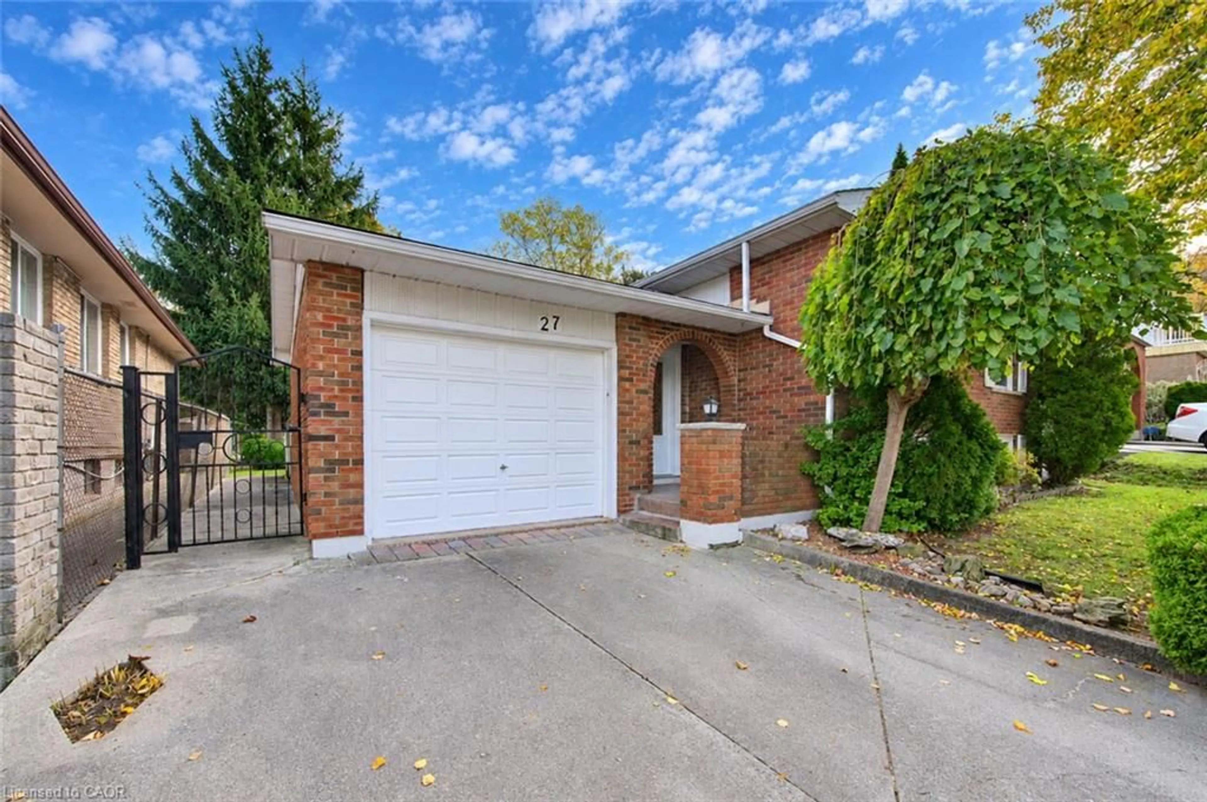 Home with brick exterior material, street for 27 Alto Dr, Hamilton Ontario L8K 5X1