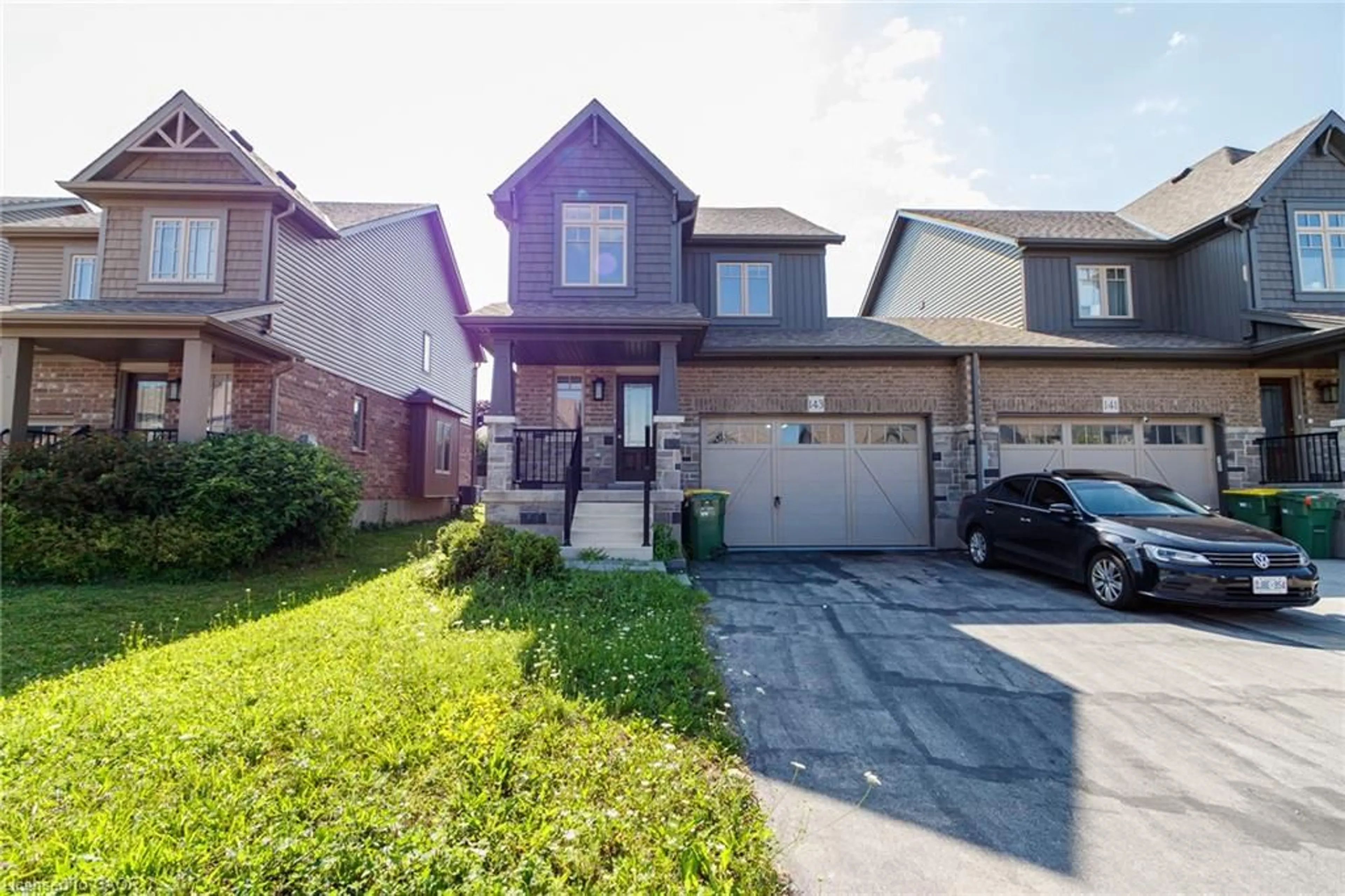 A pic from outside/outdoor area/front of a property/back of a property/a pic from drone, street for 143 Stonebrook Way, Markdale Ontario N0C 1H0