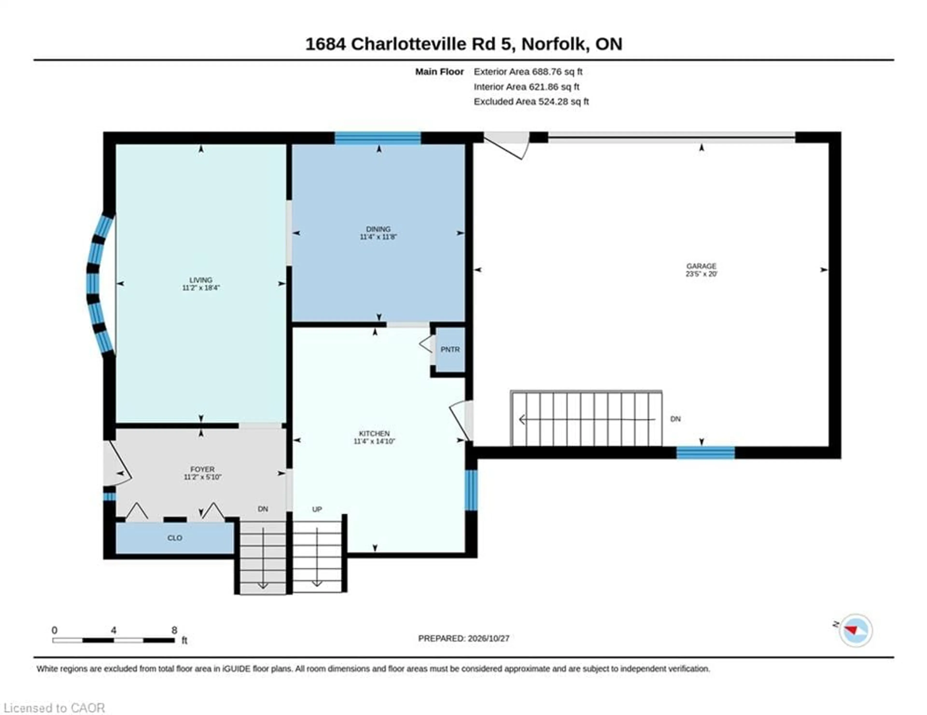 Floor plan for 1684 Charlotteville Road 5, Simcoe Ontario N3Y 4K1