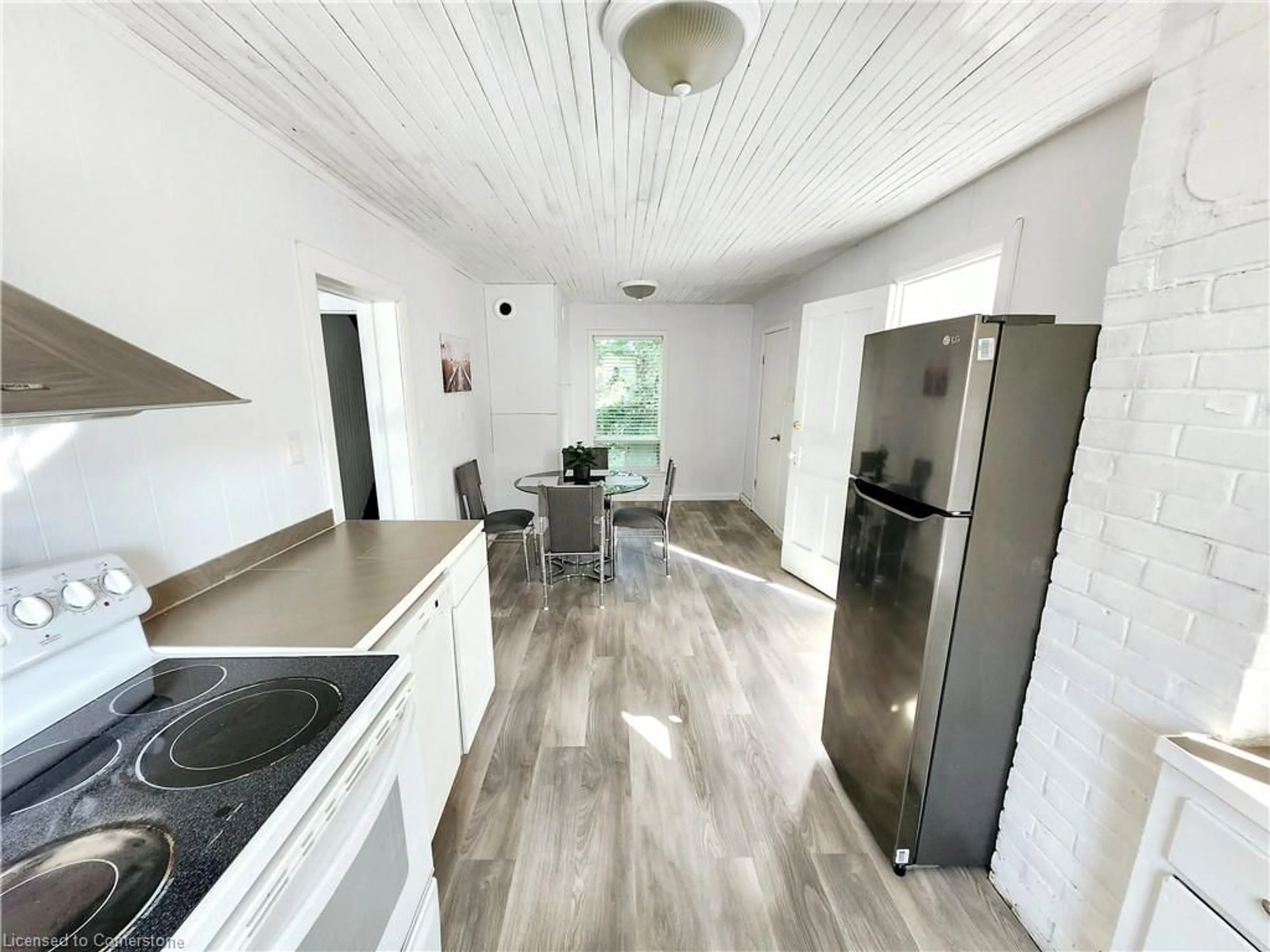 Kitchen, wood floors, cottage for 142 Wilson Lake Cres, Parry Sound Ontario P0H 1Y0