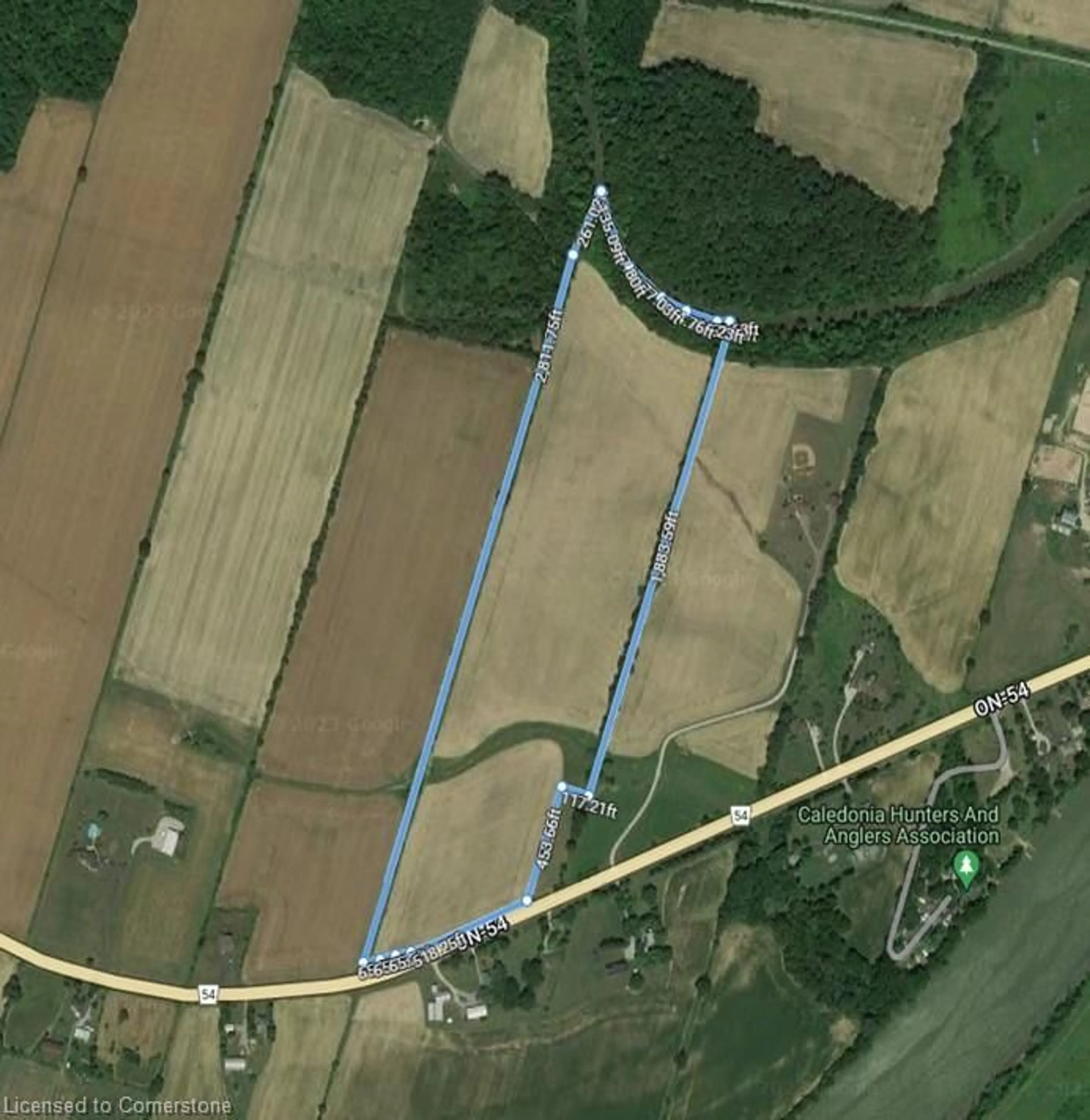 Picture of a map for 1358 #54 Hwy, Caledonia Ontario N3W 2G9