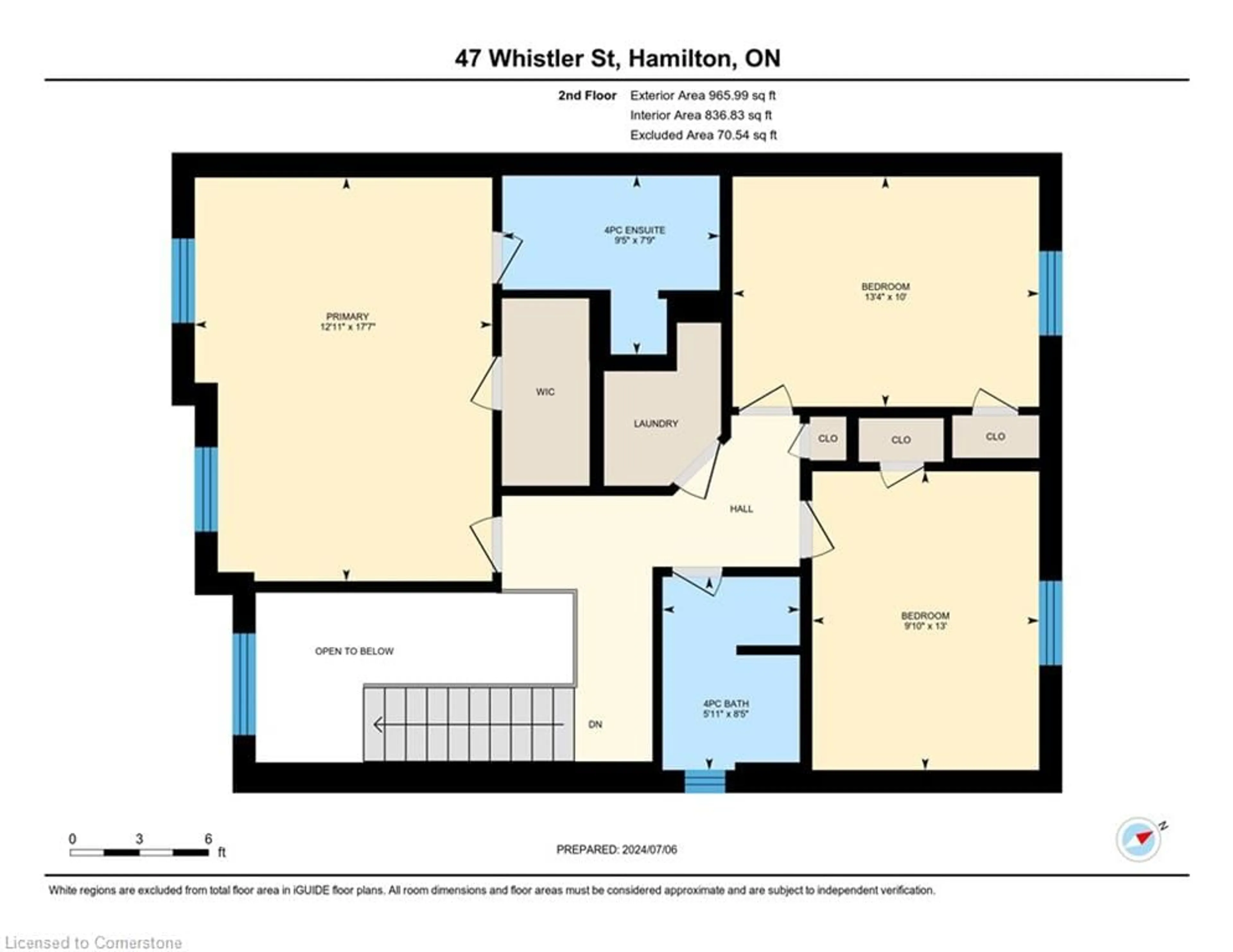 Floor plan for 47 Whistler St, Stoney Creek Ontario L0R 1P0