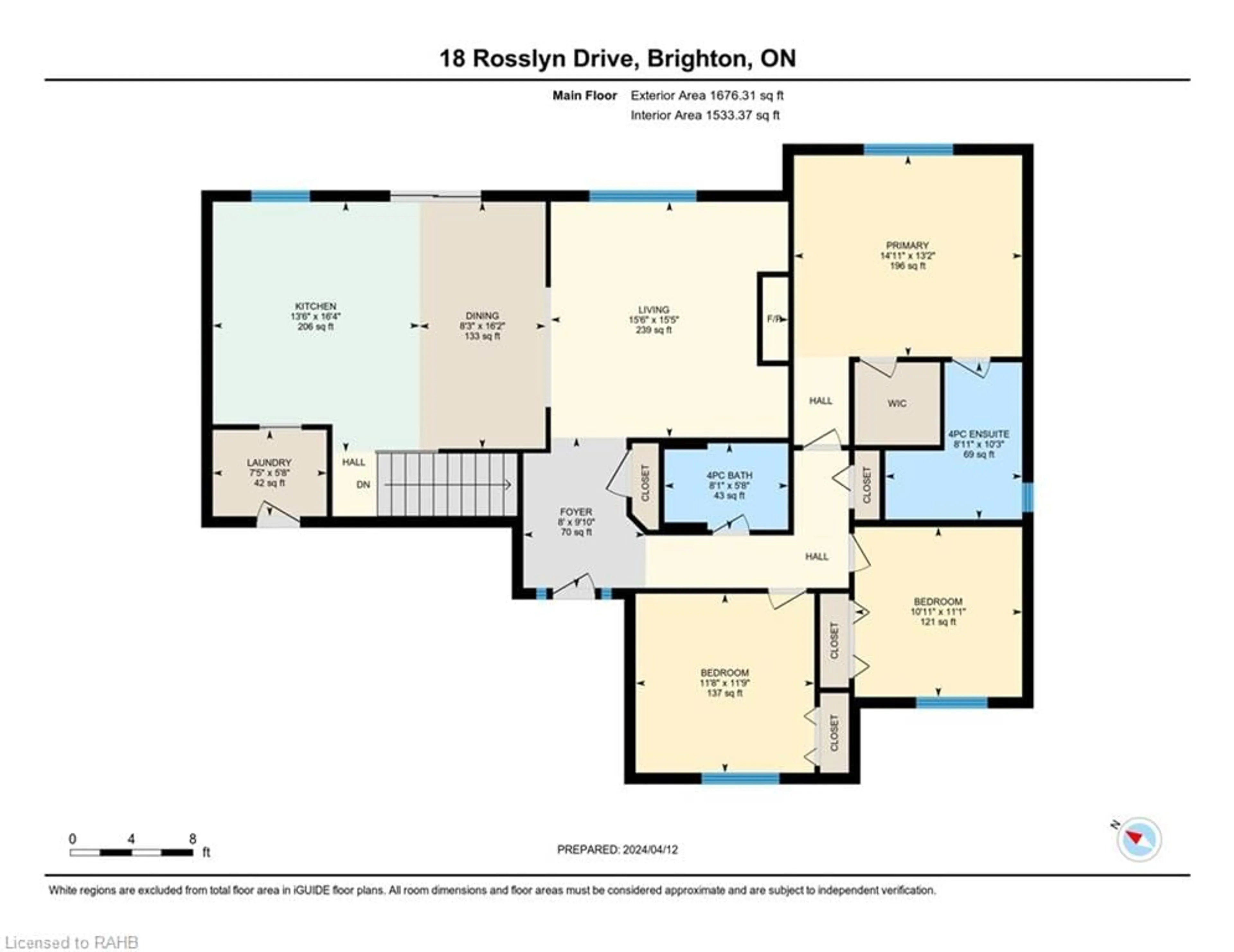 Floor plan for 18 Rosslyn Dr, Brighton Ontario K0K 1H0