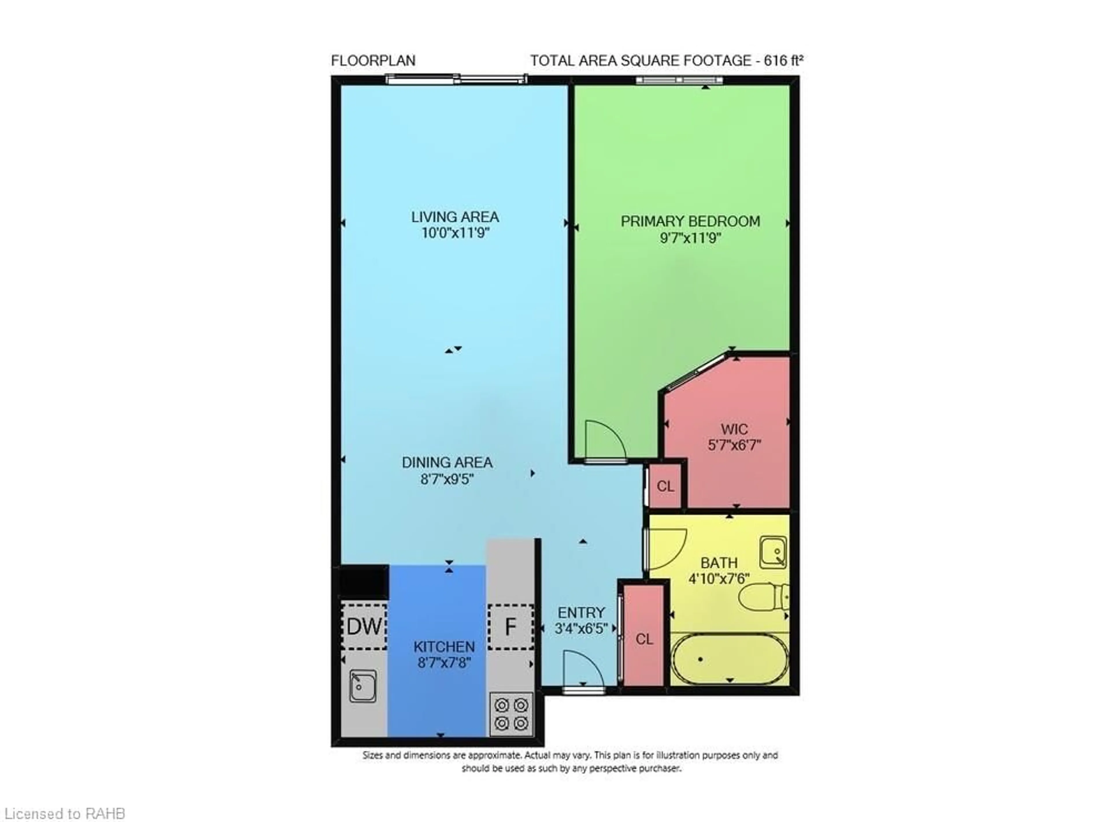 Floor plan for 141 Catharine St #702, Hamilton Ontario L8N 2J7