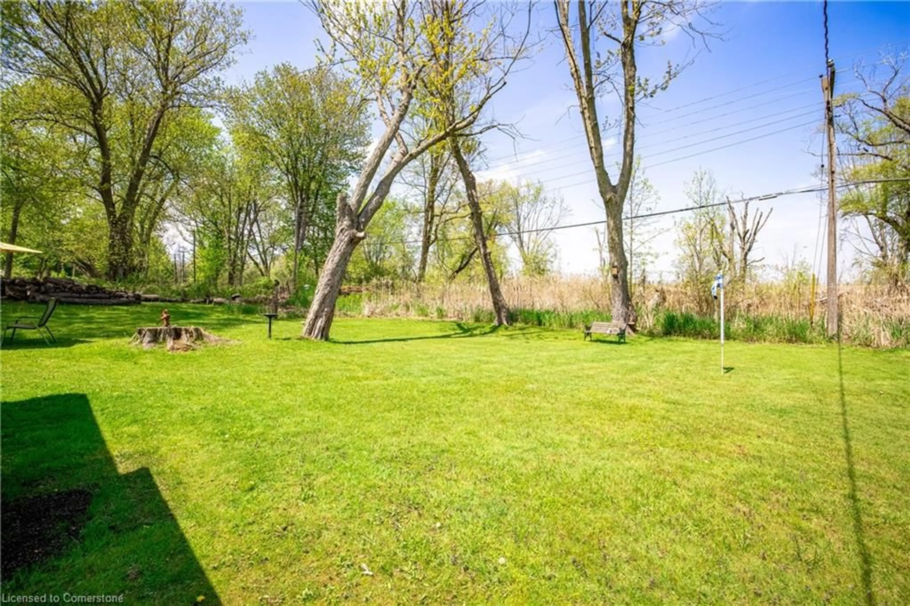 Patio, the fenced backyard for 10340 Lakeshore Rd, Port Colborne Ontario L3K 5V4