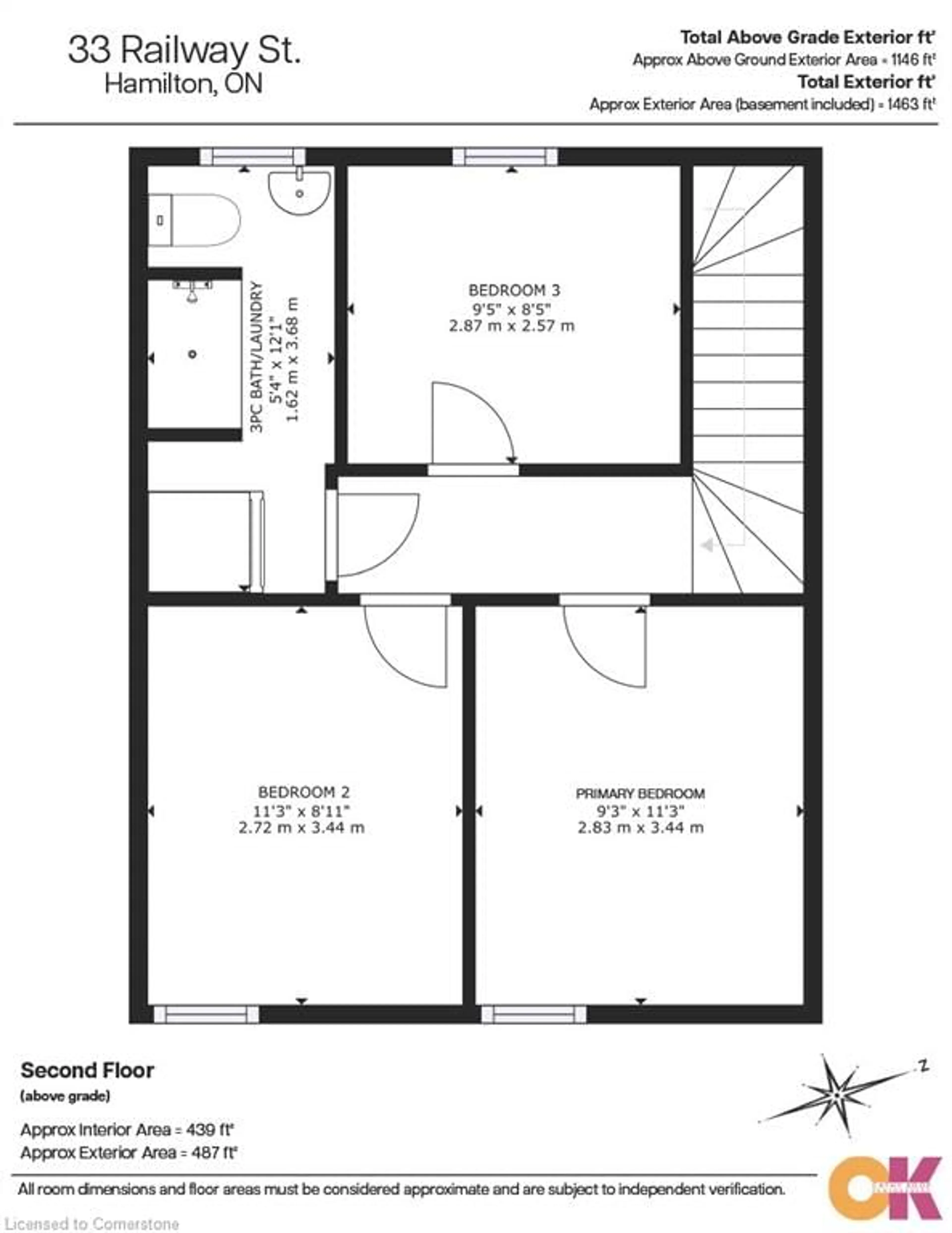 Floor plan for 33 Railway St, Hamilton Ontario L8R 2R4