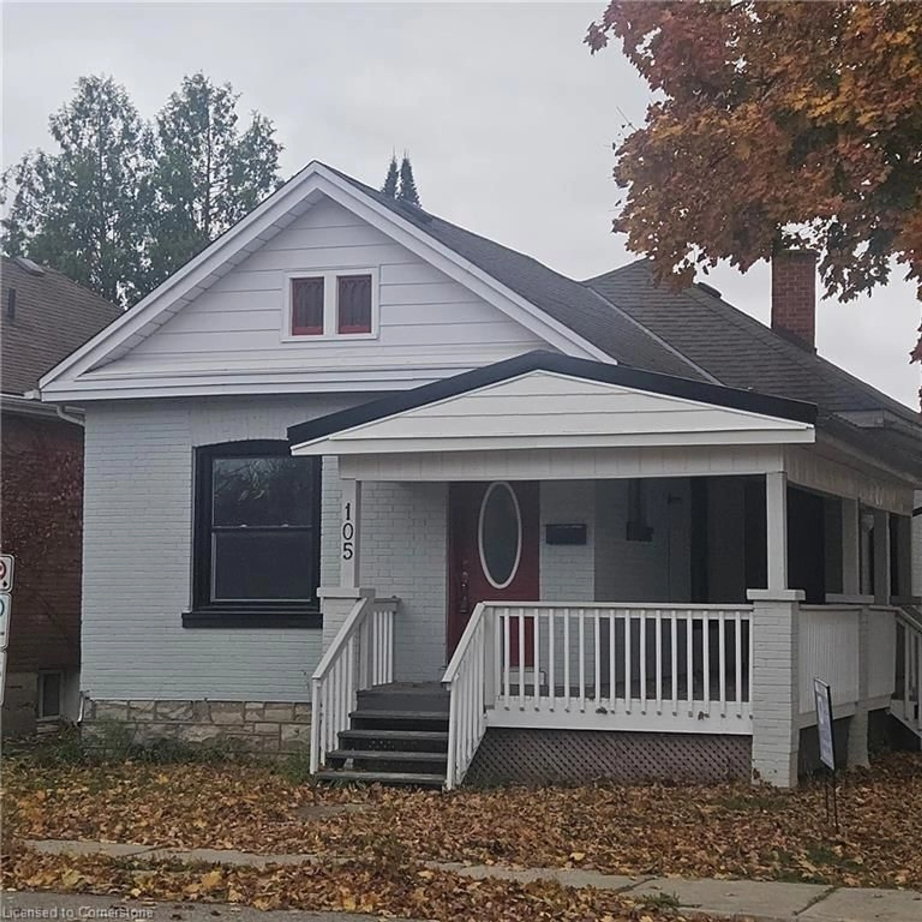 Frontside or backside of a home, the front or back of building for 105 Catharine Ave, Brantford Ontario N3T 1Y1