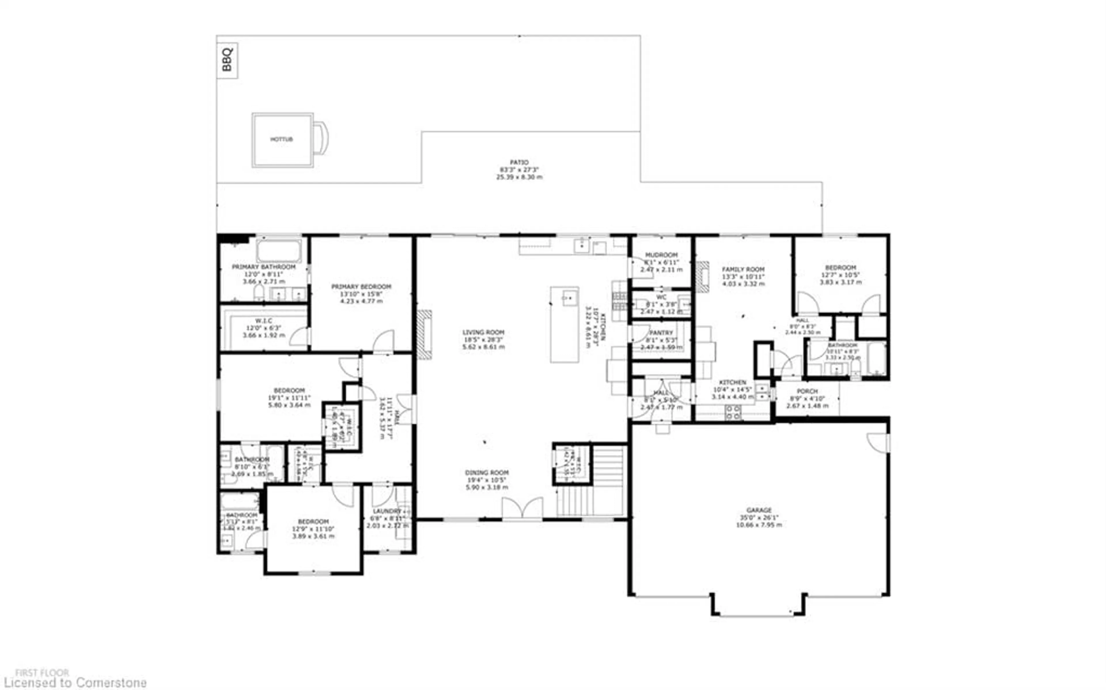 Floor plan for 11 Cockshutt Rd, Brantford Ontario N3T 5L6