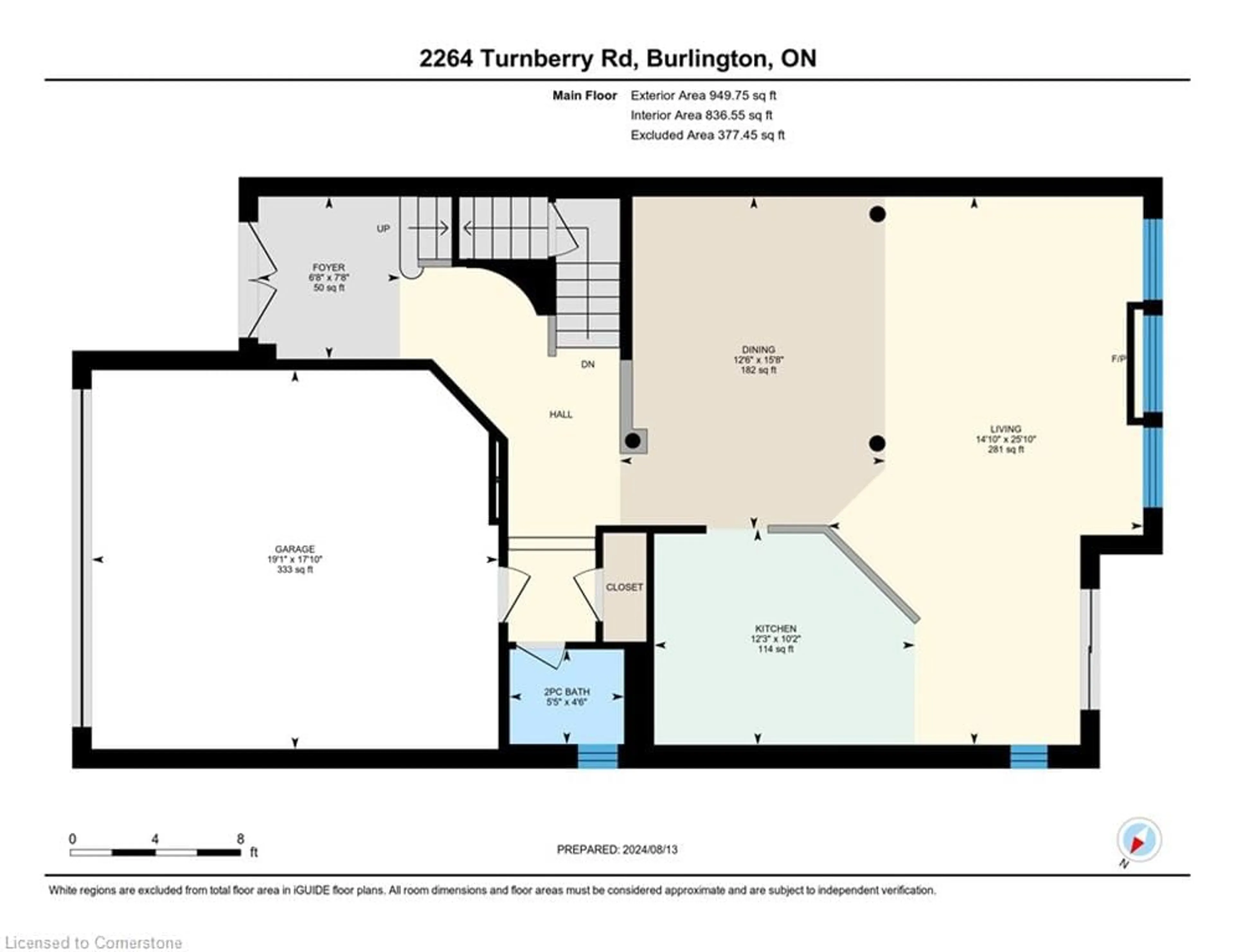 Floor plan for 2264 Turnberry Rd, Burlington Ontario L7M 4S6