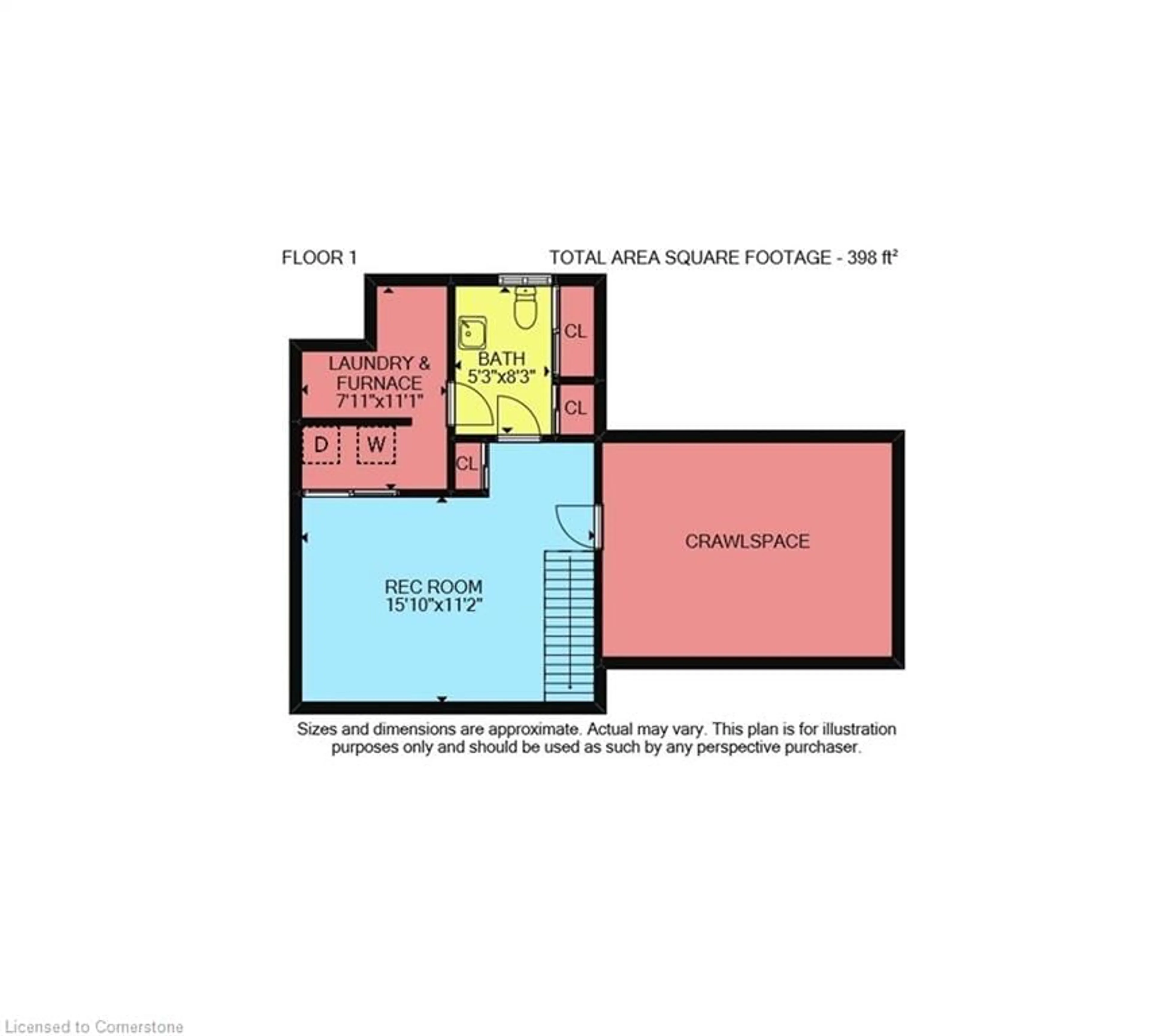 Floor plan for 817 Lakeshore Rd, Selkirk Ontario N0A 1P0