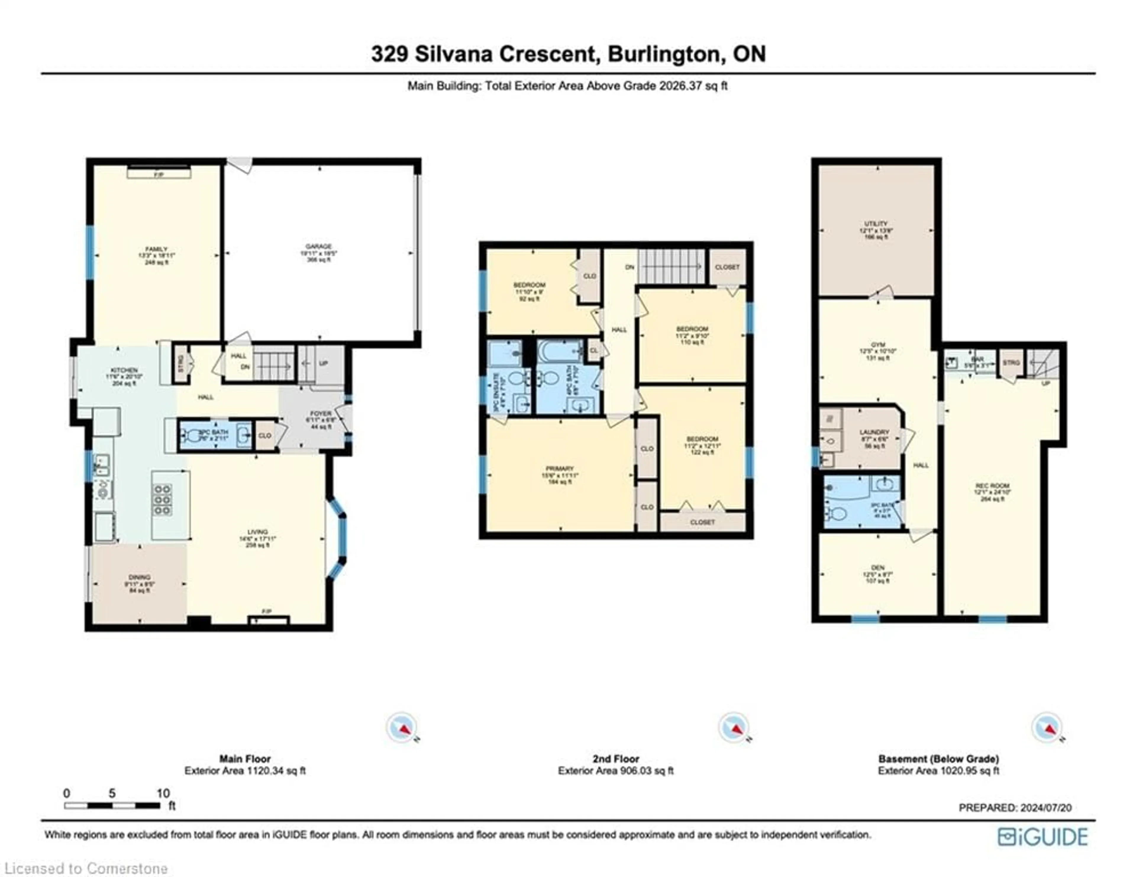 Floor plan for 329 Silvana Cres, Burlington Ontario L7L 2W3