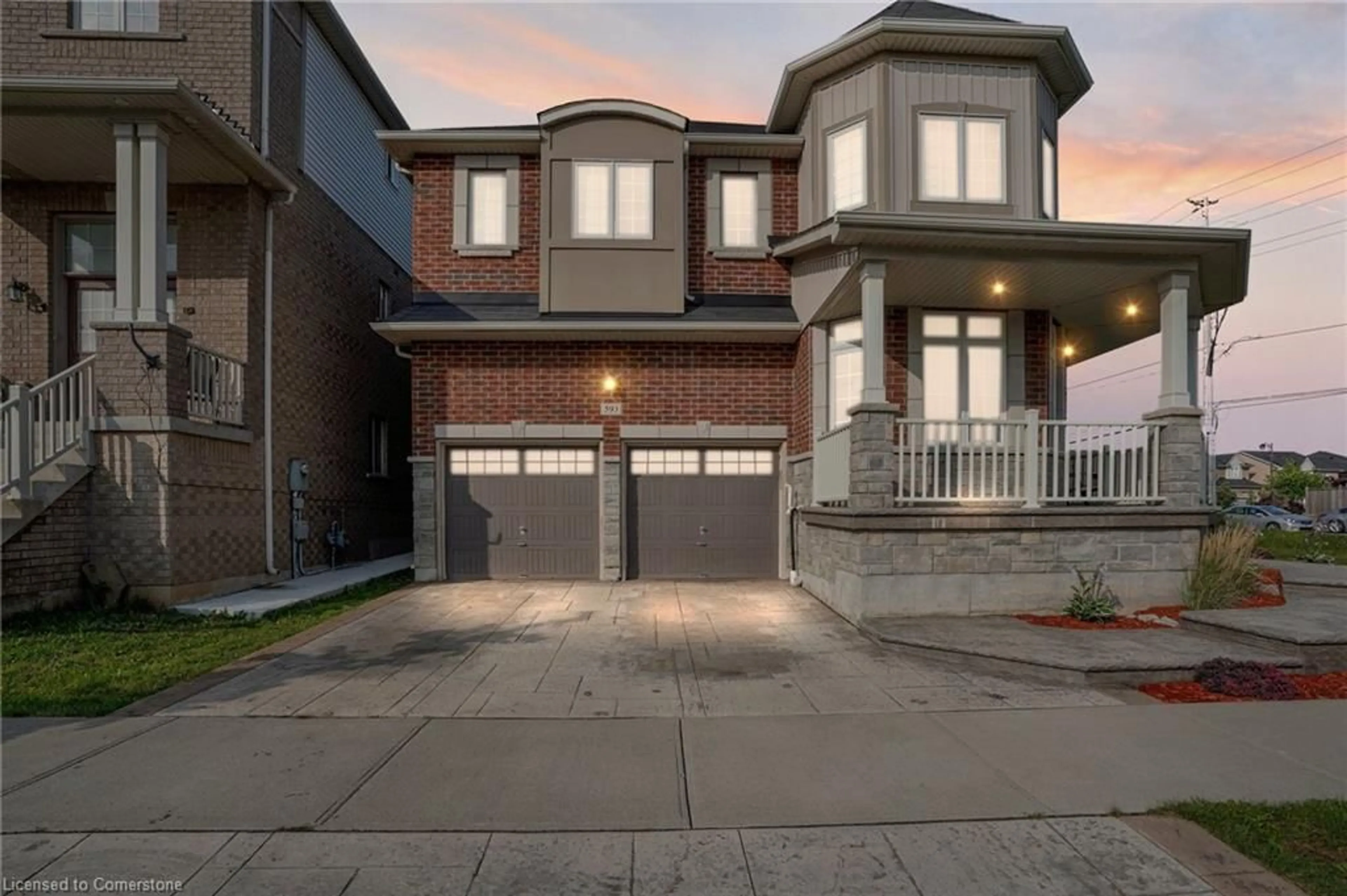 Home with brick exterior material for 593 Miller Way, Milton Ontario L9T 8L8